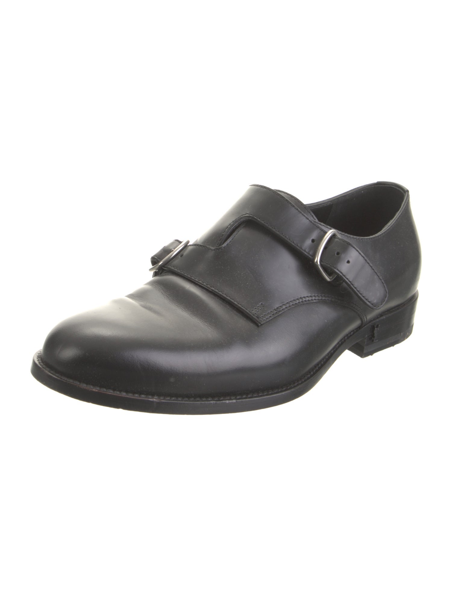 Saint Laurent Leather Monk Straps