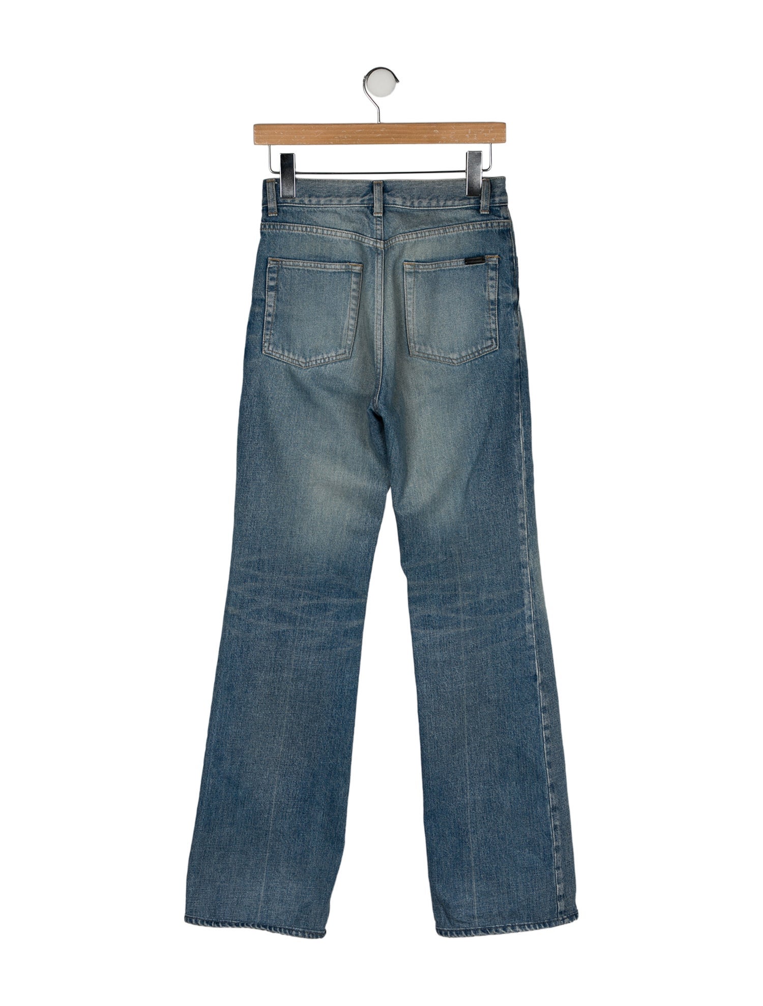 Saint Laurent High-Rise Wide Leg Jeans