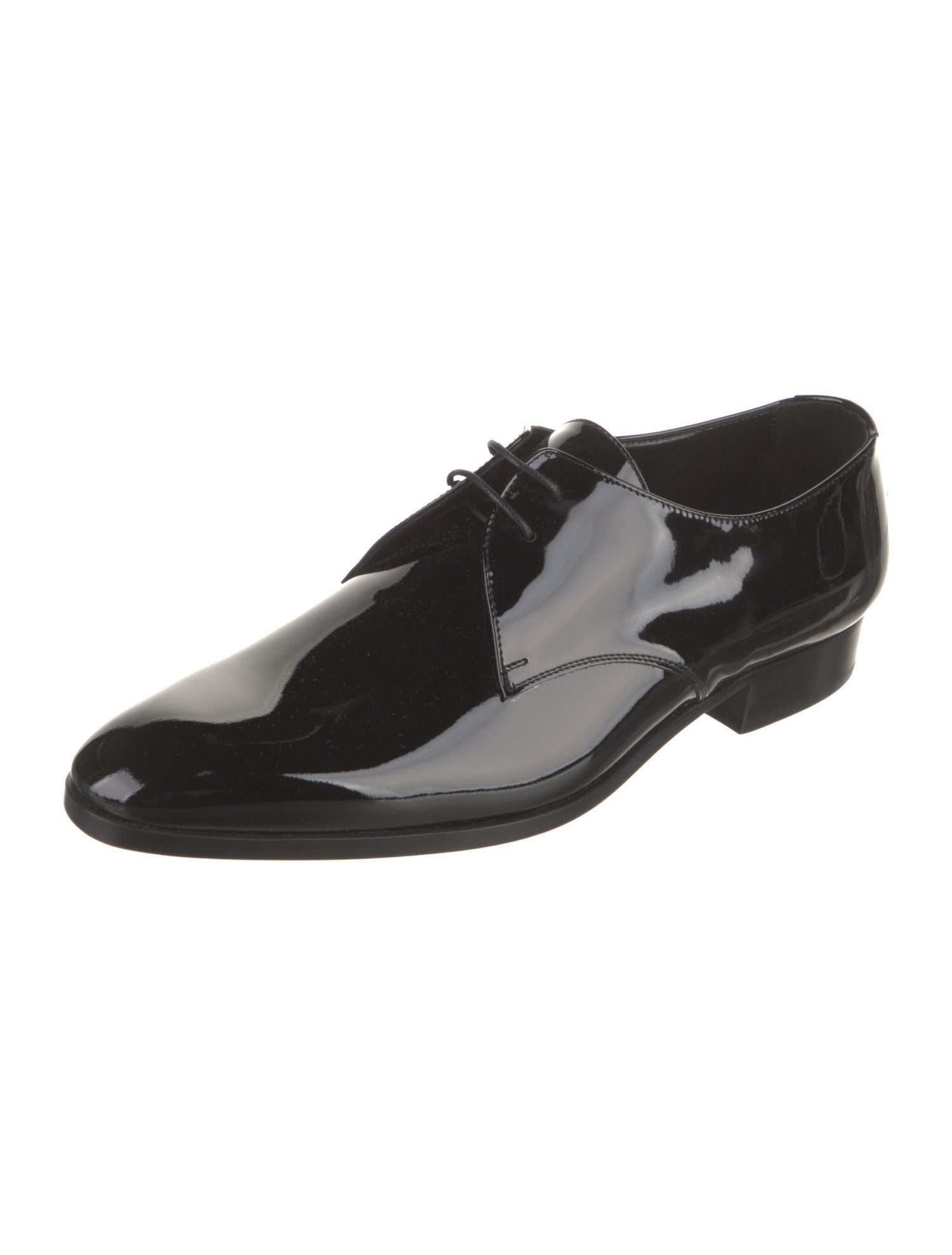 Saint Laurent Patent Leather Derby Shoes