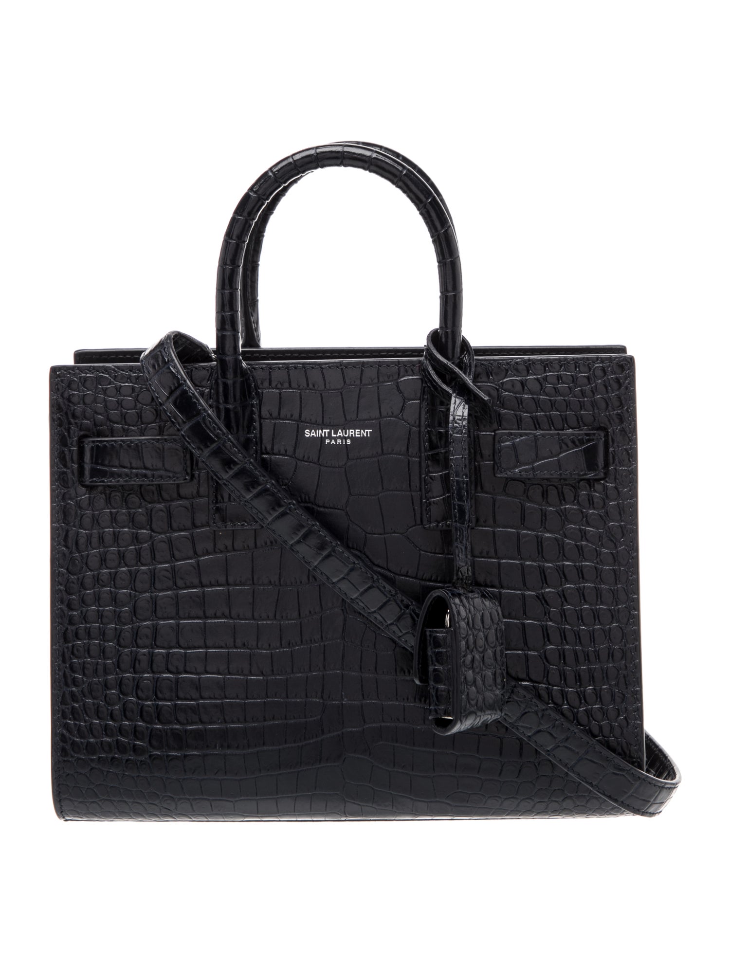 Saint Laurent Embossed Leather Sac De Jour Nano w/ Tags