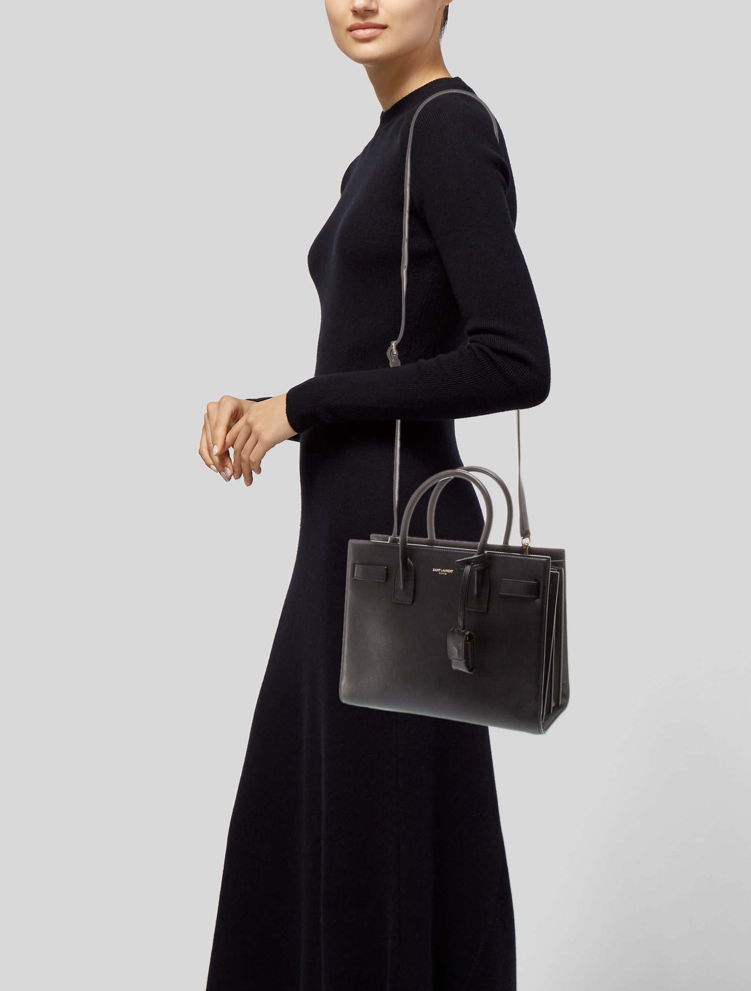 Saint Laurent Leather Sac De Jour Baby