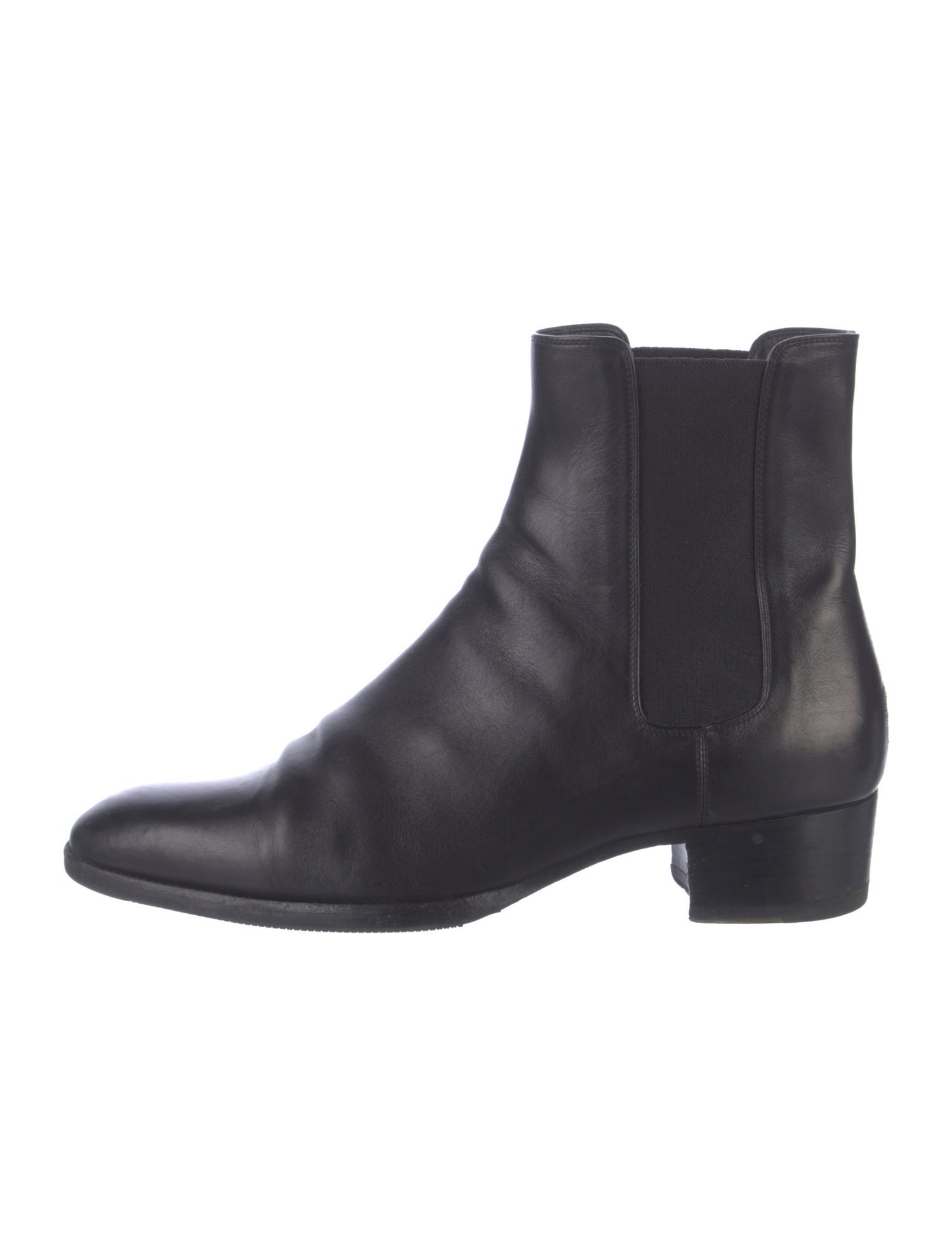 Saint Laurent Leather Chelsea Boots