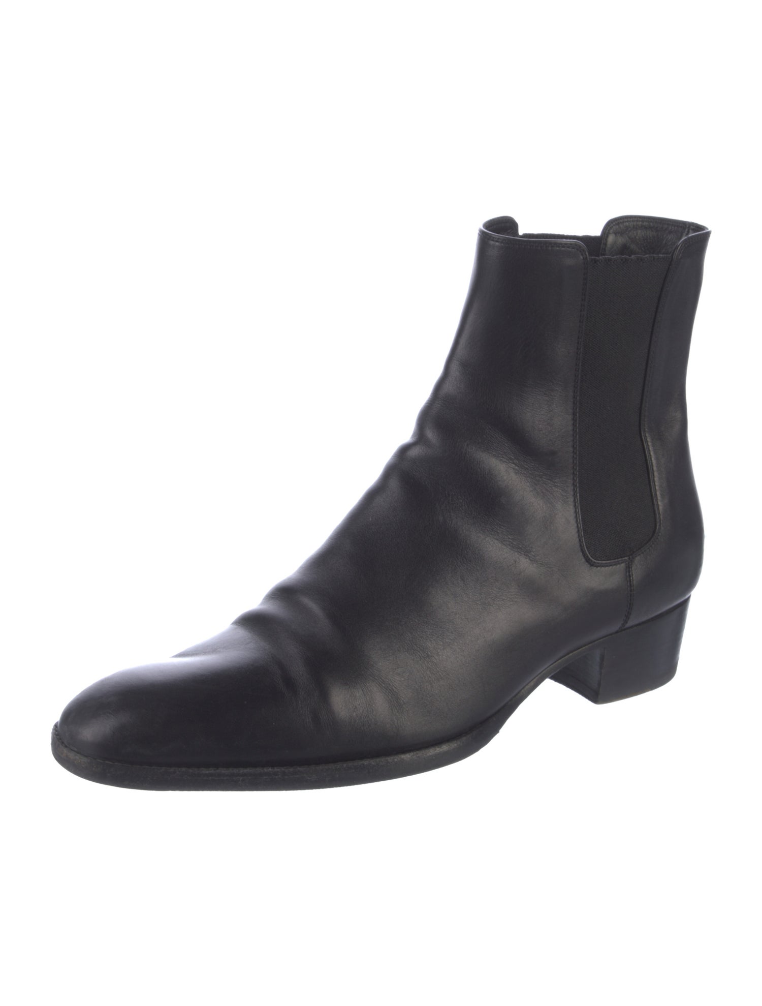 Saint Laurent Leather Chelsea Boots