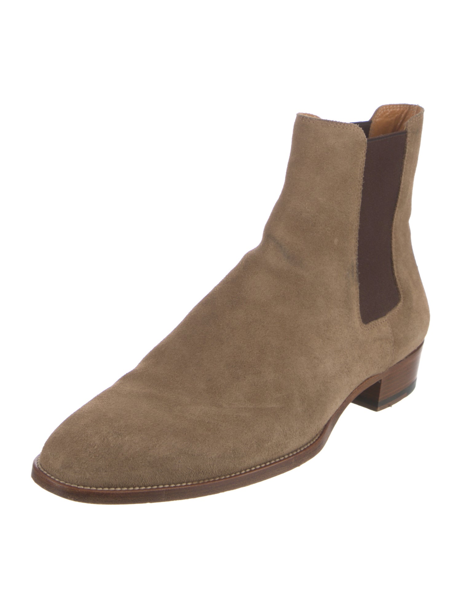 Saint Laurent Suede Chelsea Boots