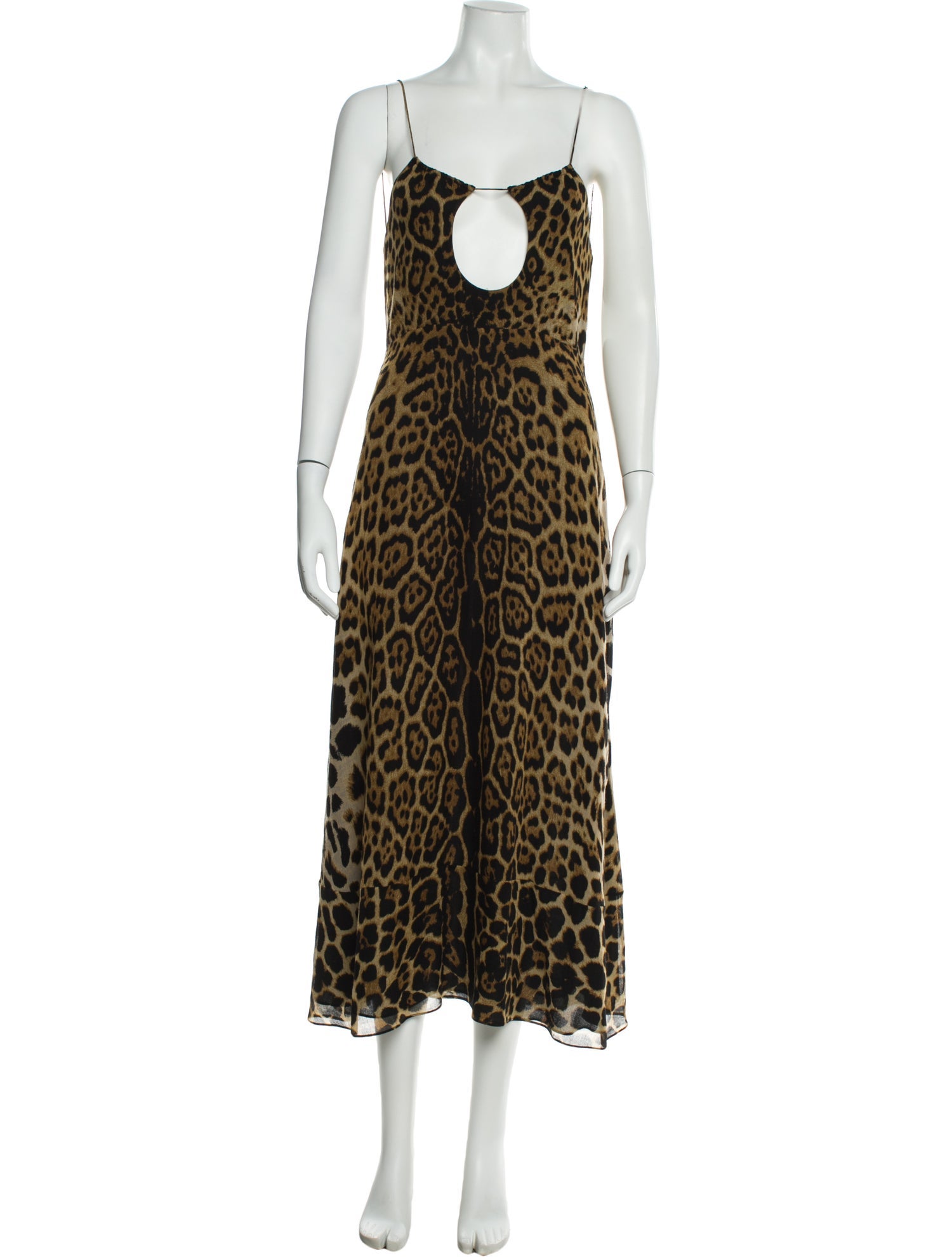 Saint Laurent Wool Midi Length Dress