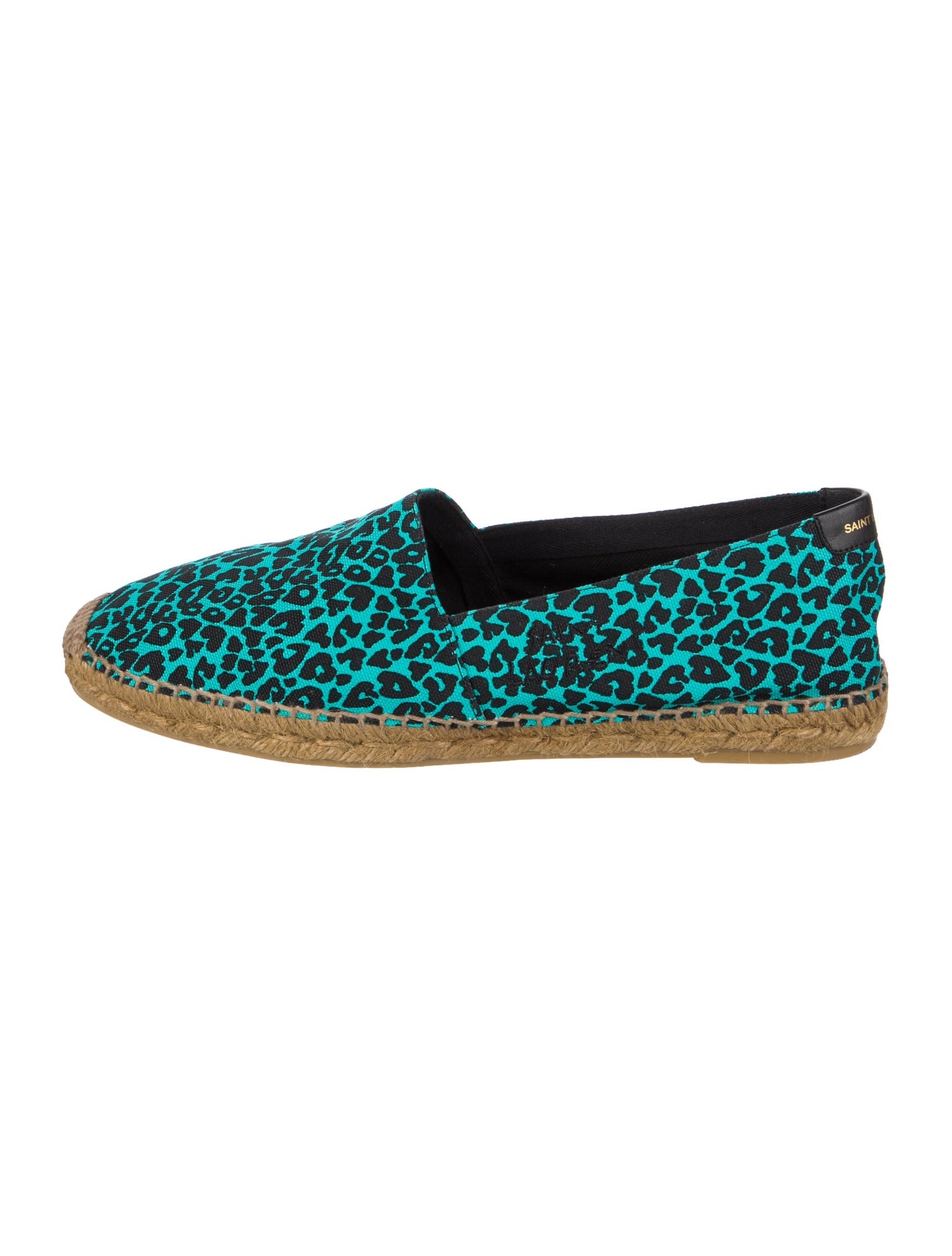 Saint Laurent Canvas Animal Print Espadrilles