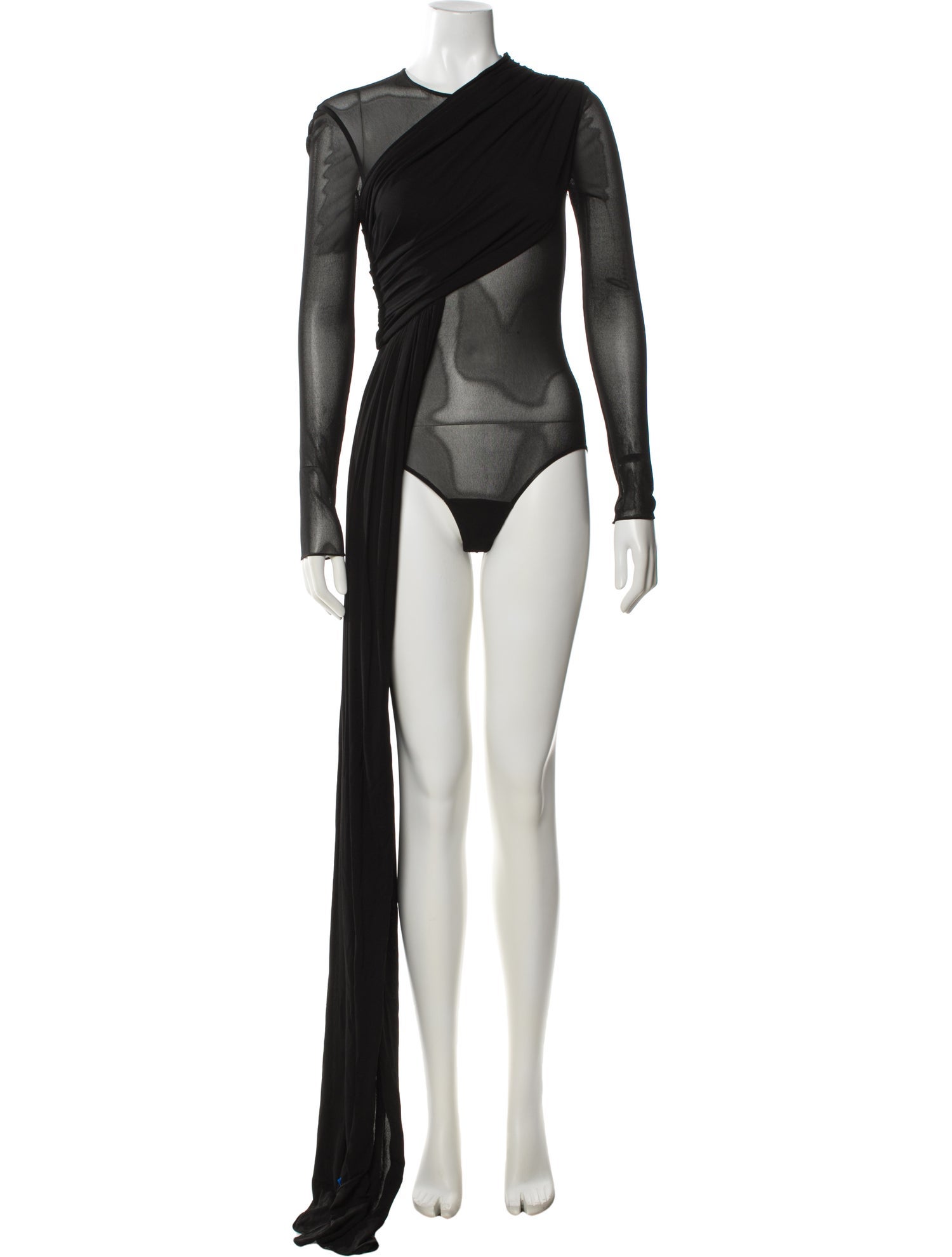 Saint Laurent One-Shoulder Long Dress