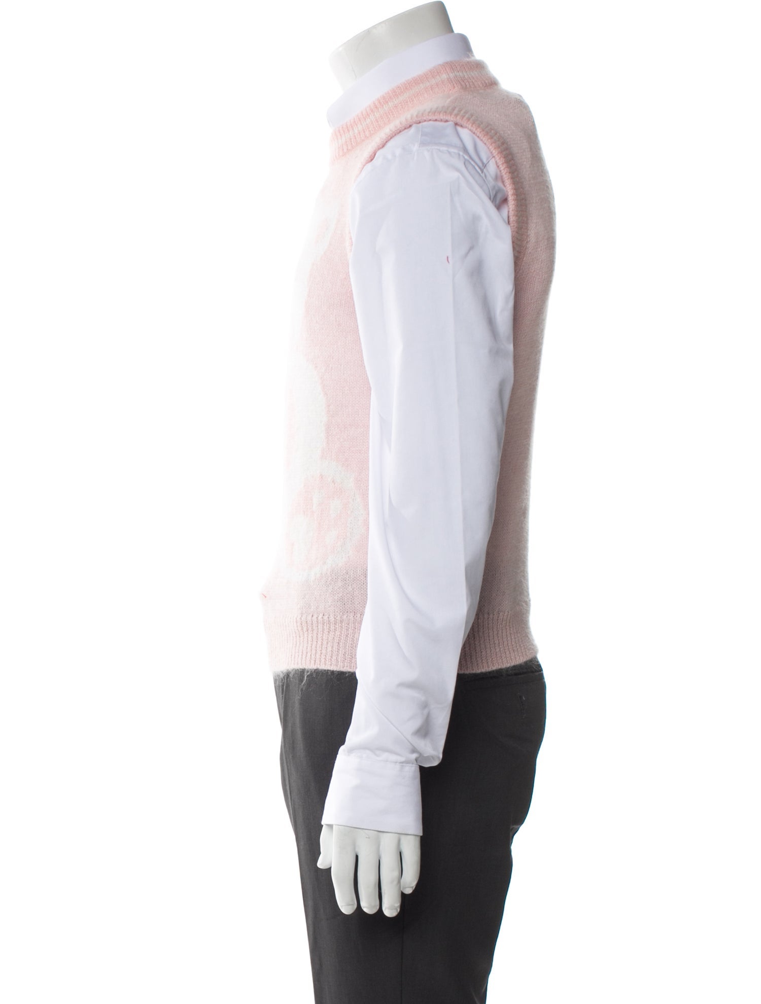 Saint Laurent 2020 Graphic Print Sweater Vest