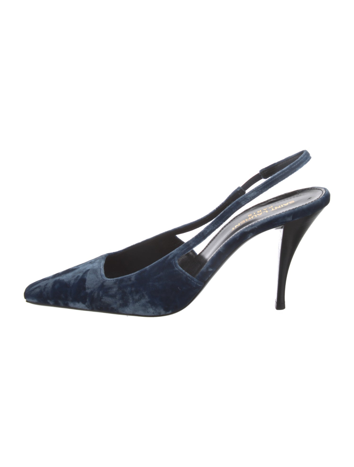 Saint Laurent Velvet Slingback Pumps