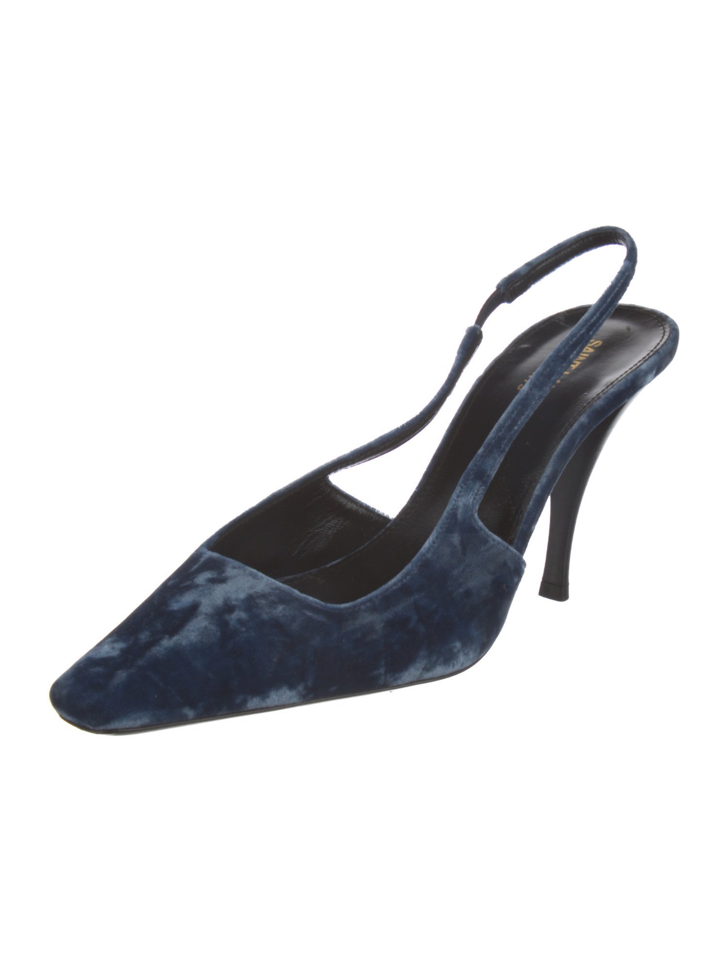 Saint Laurent Velvet Slingback Pumps