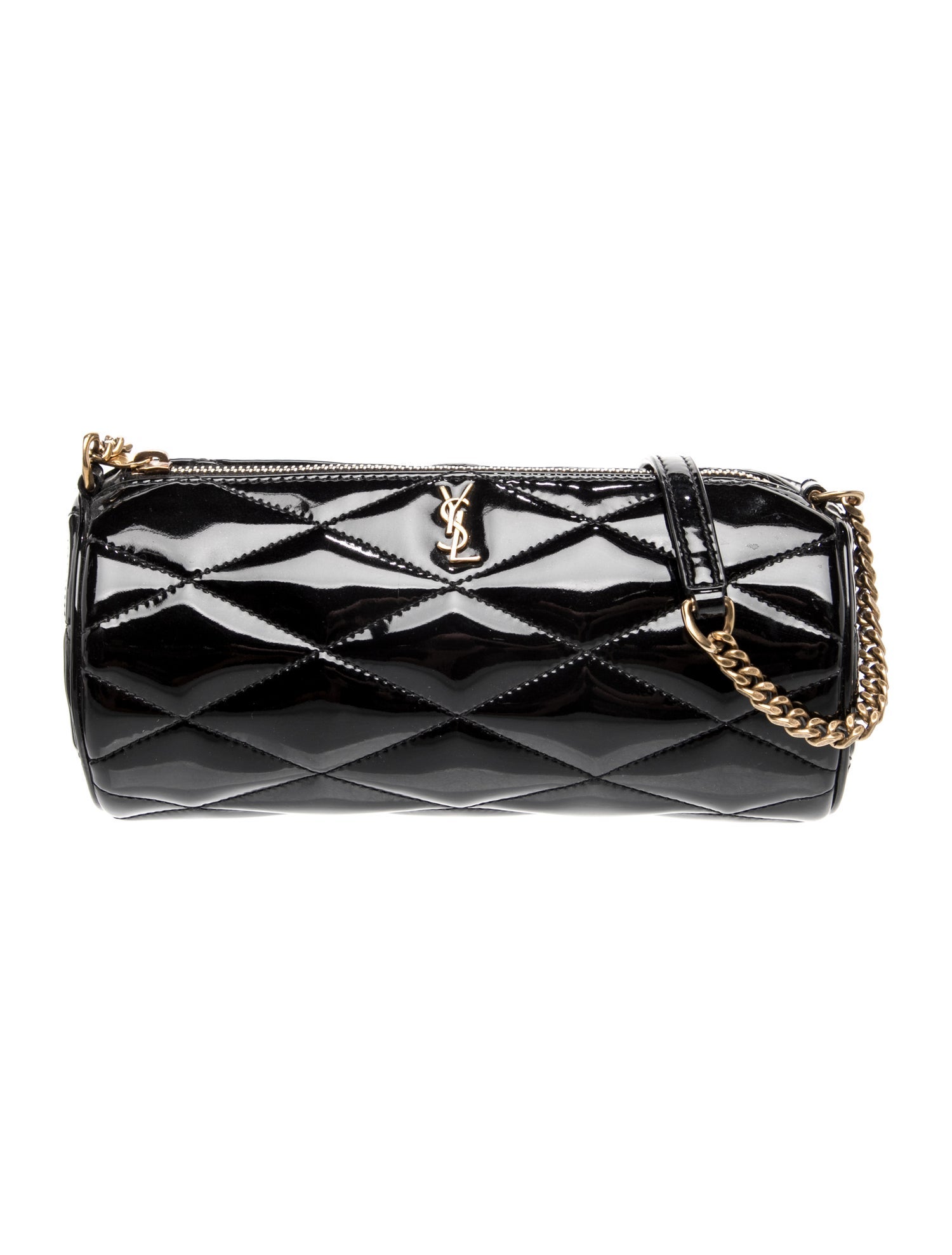 Saint Laurent Patent Leather Sade Mini 2023