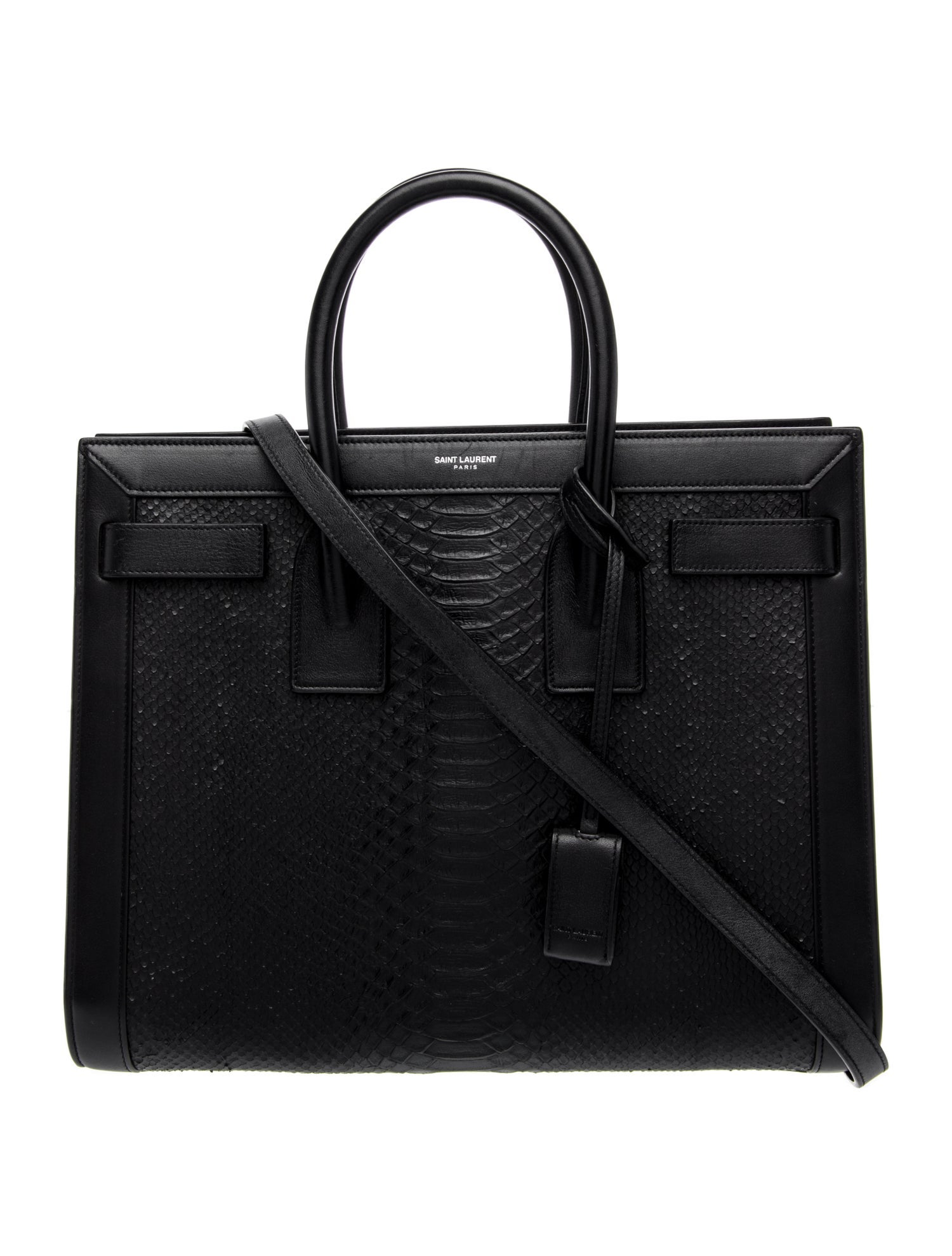 Saint Laurent Embossed Leather Sac De Jour Small