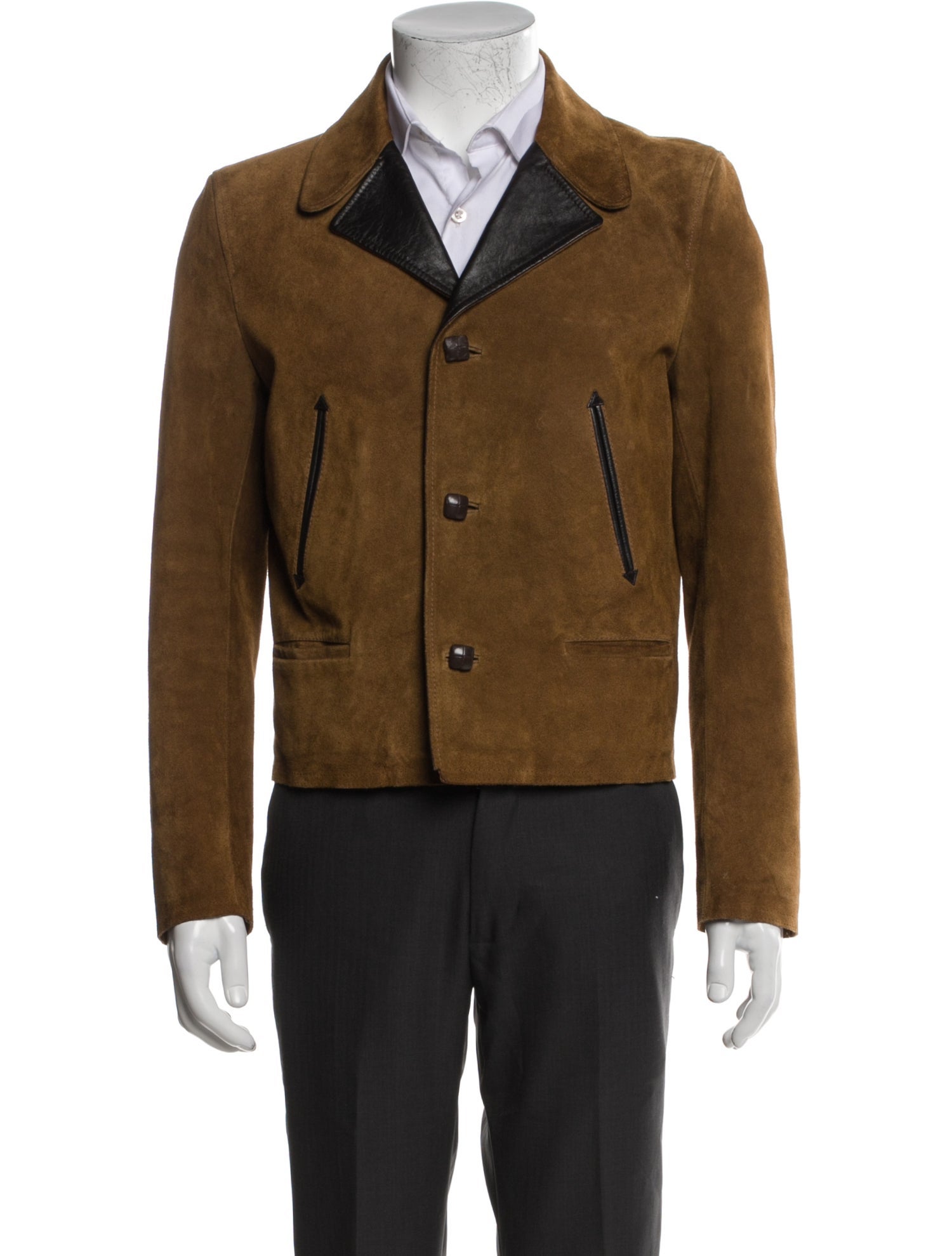 Saint Laurent 2019 Suede Peacoat