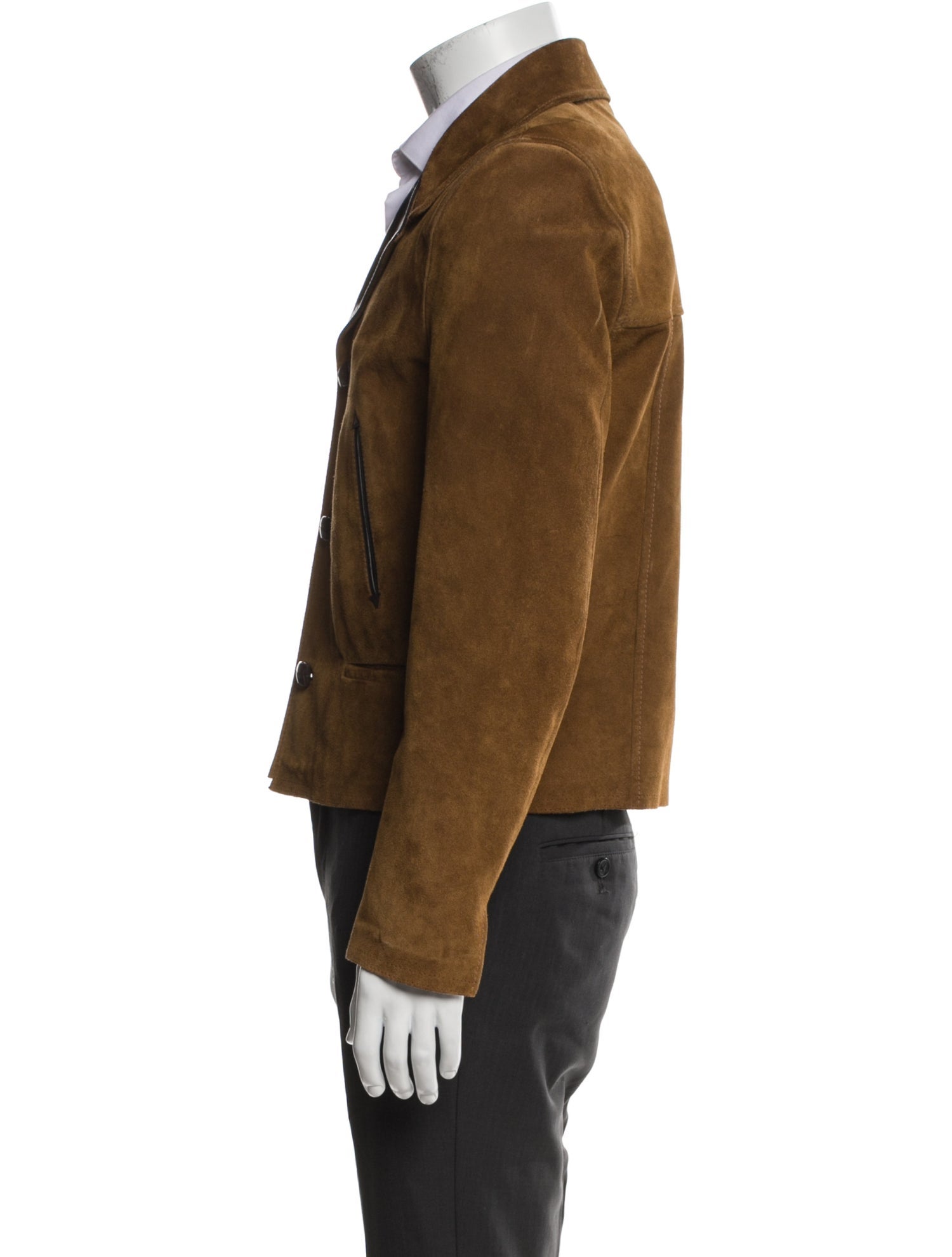 Saint Laurent 2019 Suede Peacoat