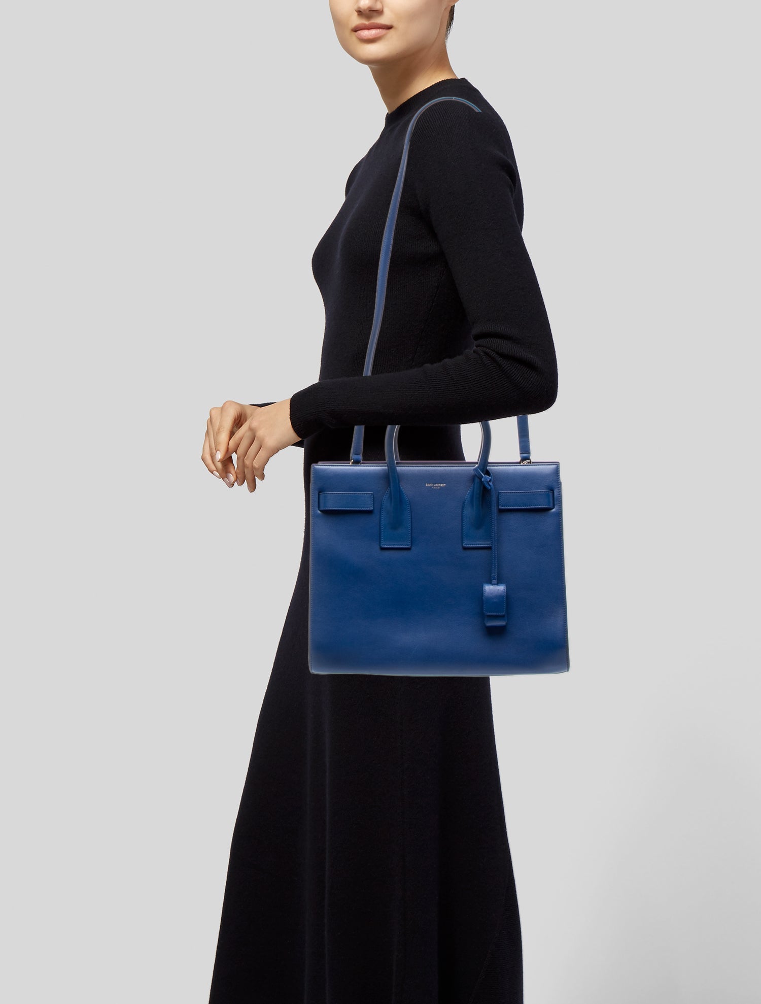 Saint Laurent Leather Sac De Jour Small