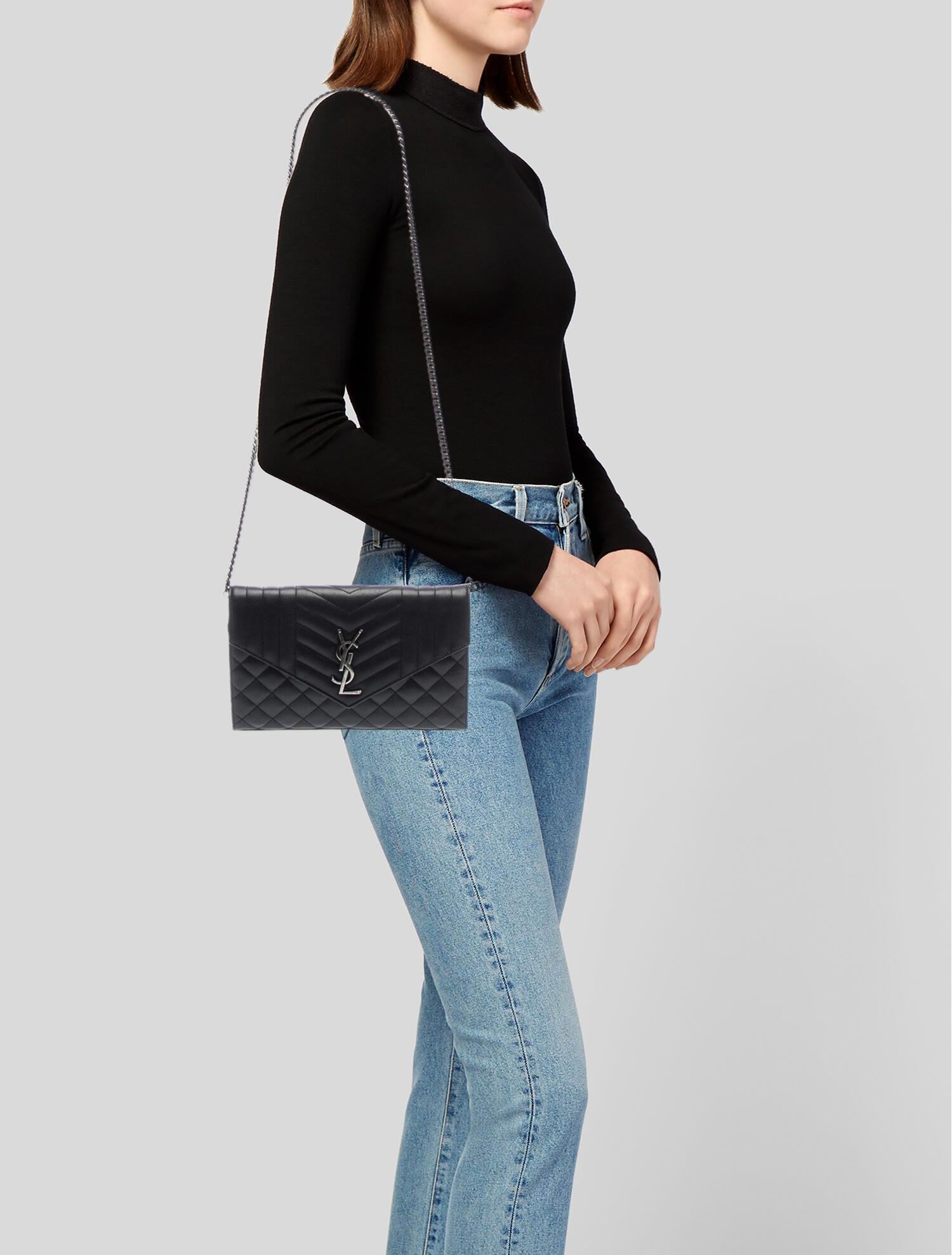 Saint Laurent Quilted Envelope