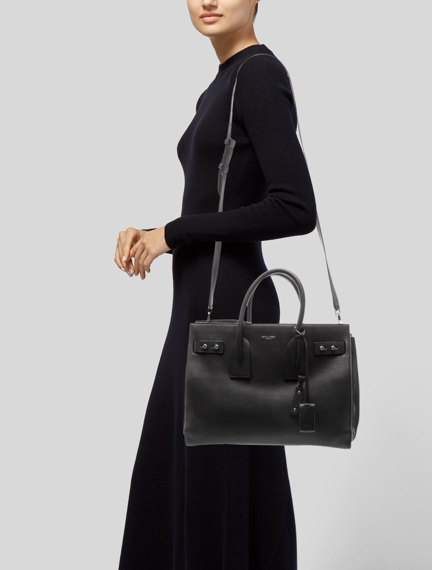 Saint Laurent Leather Sac De Jour