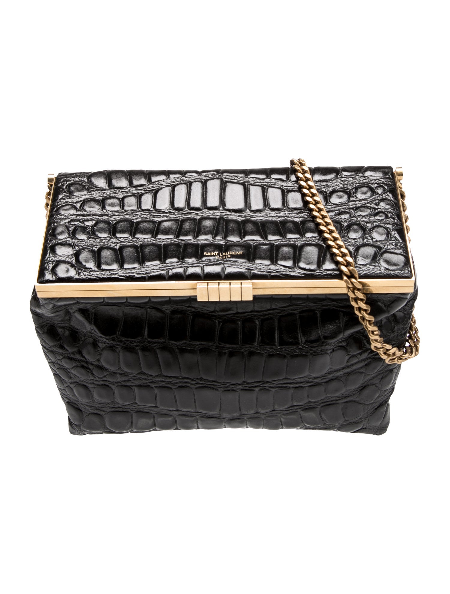 Saint Laurent Embossed Leather Fanny