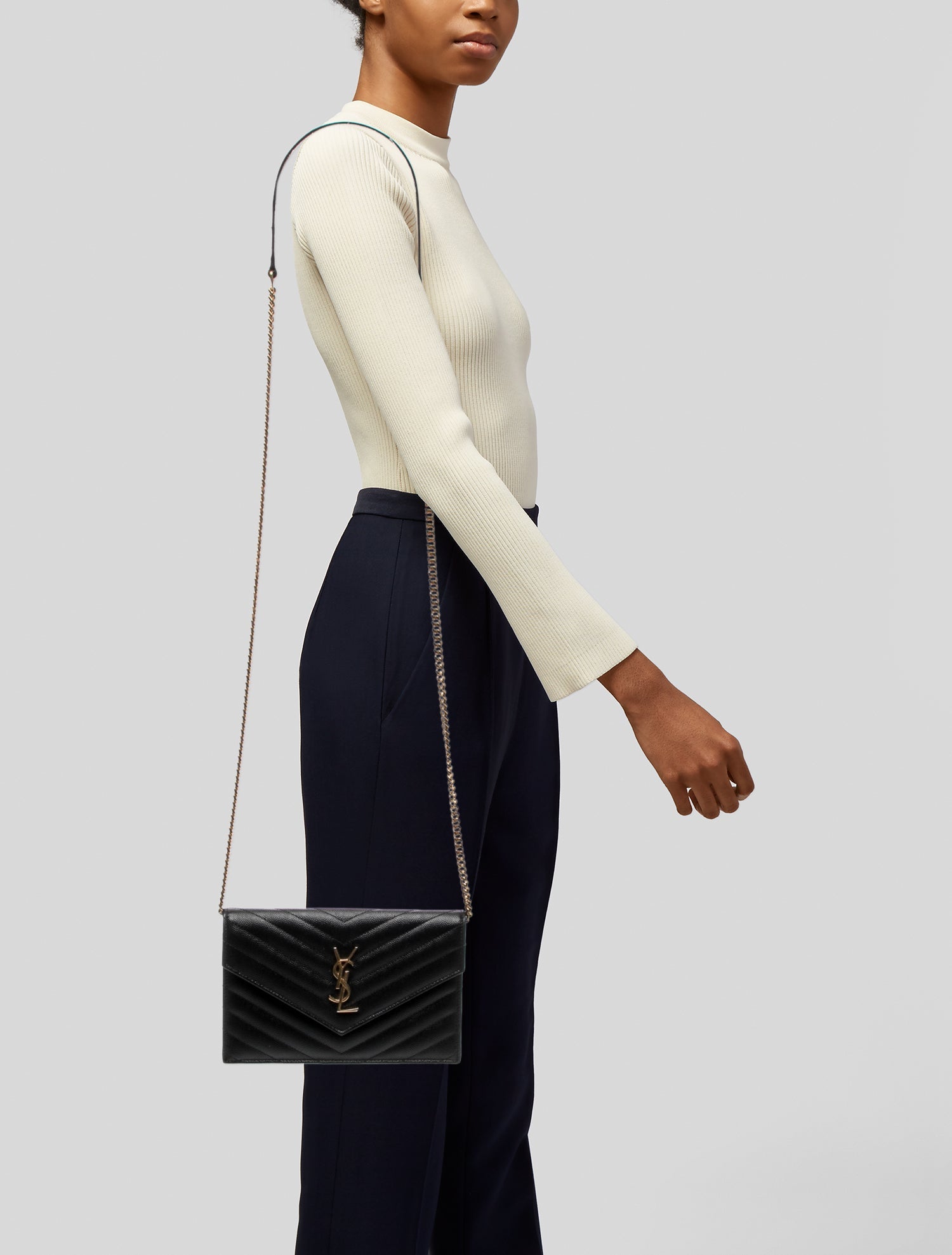 Saint Laurent Leather Envelope