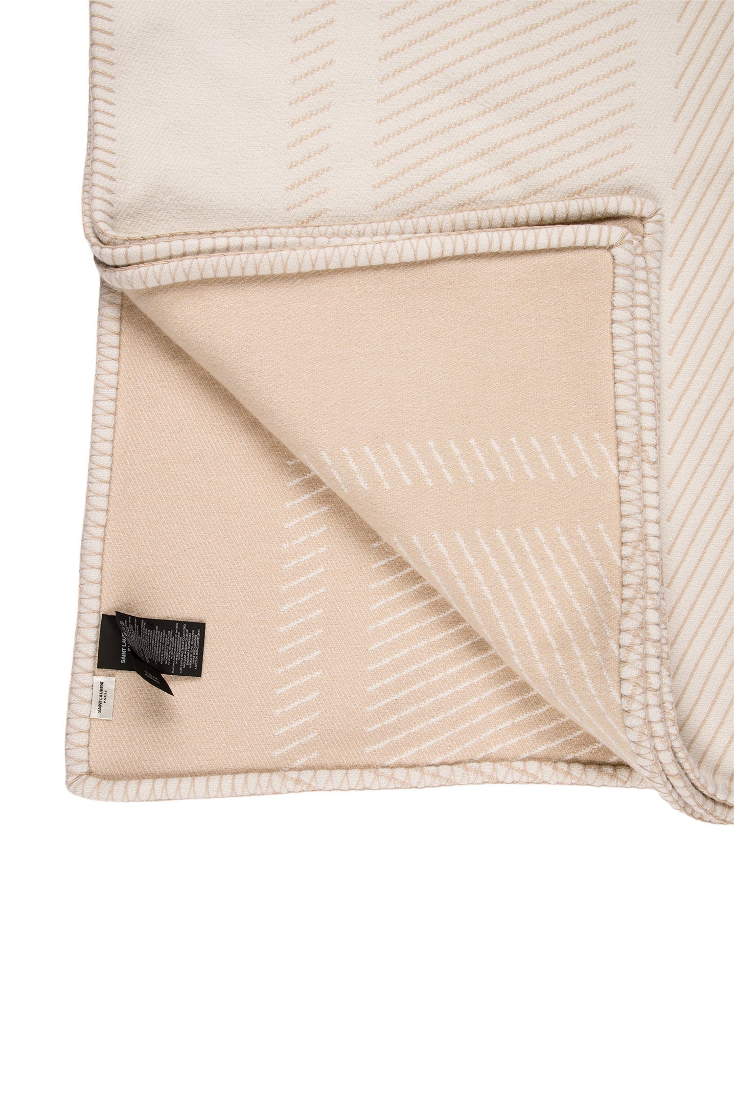 Saint Laurent Wool Blend Throw Blanket