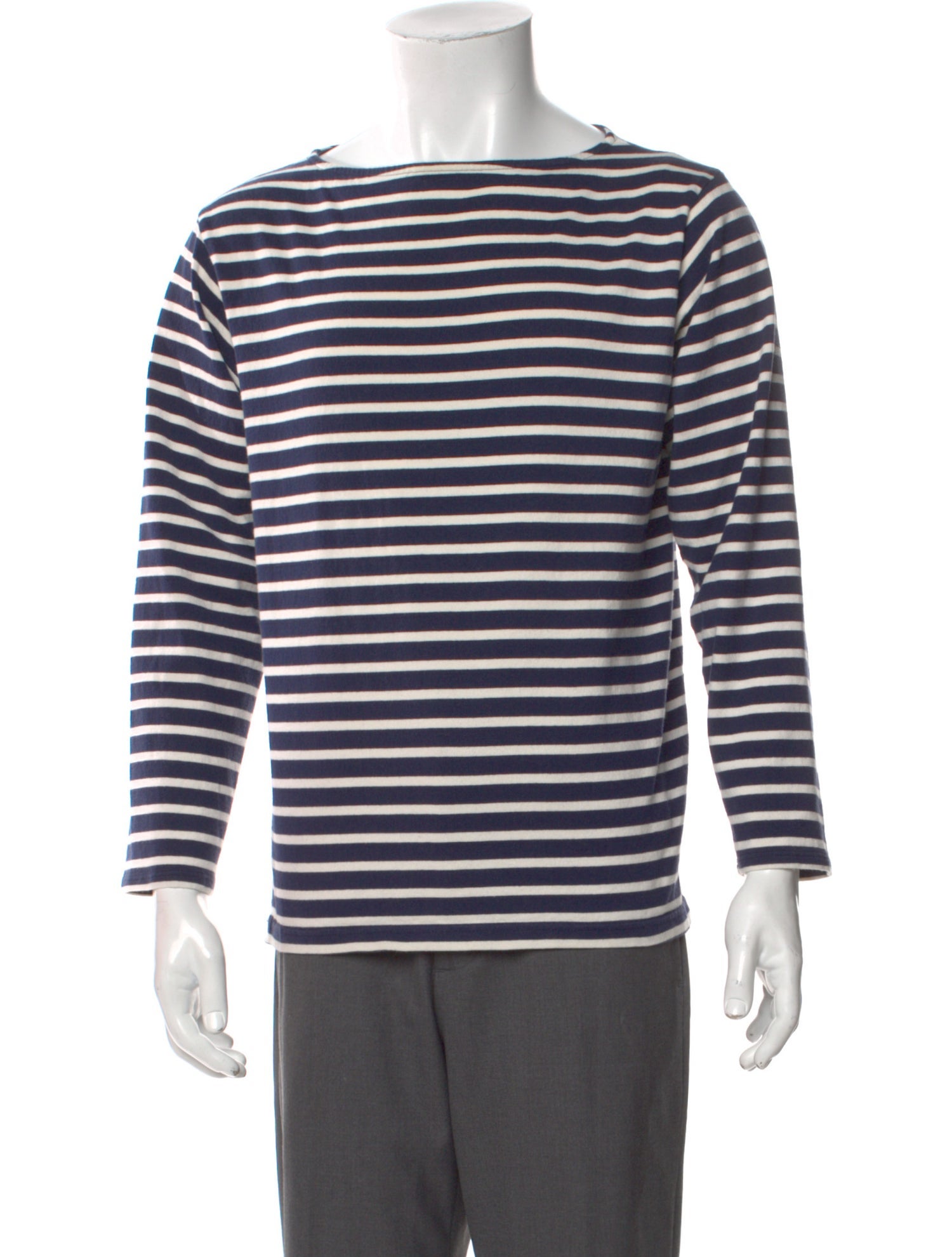 Saint Laurent Striped Crew Neck T-Shirt