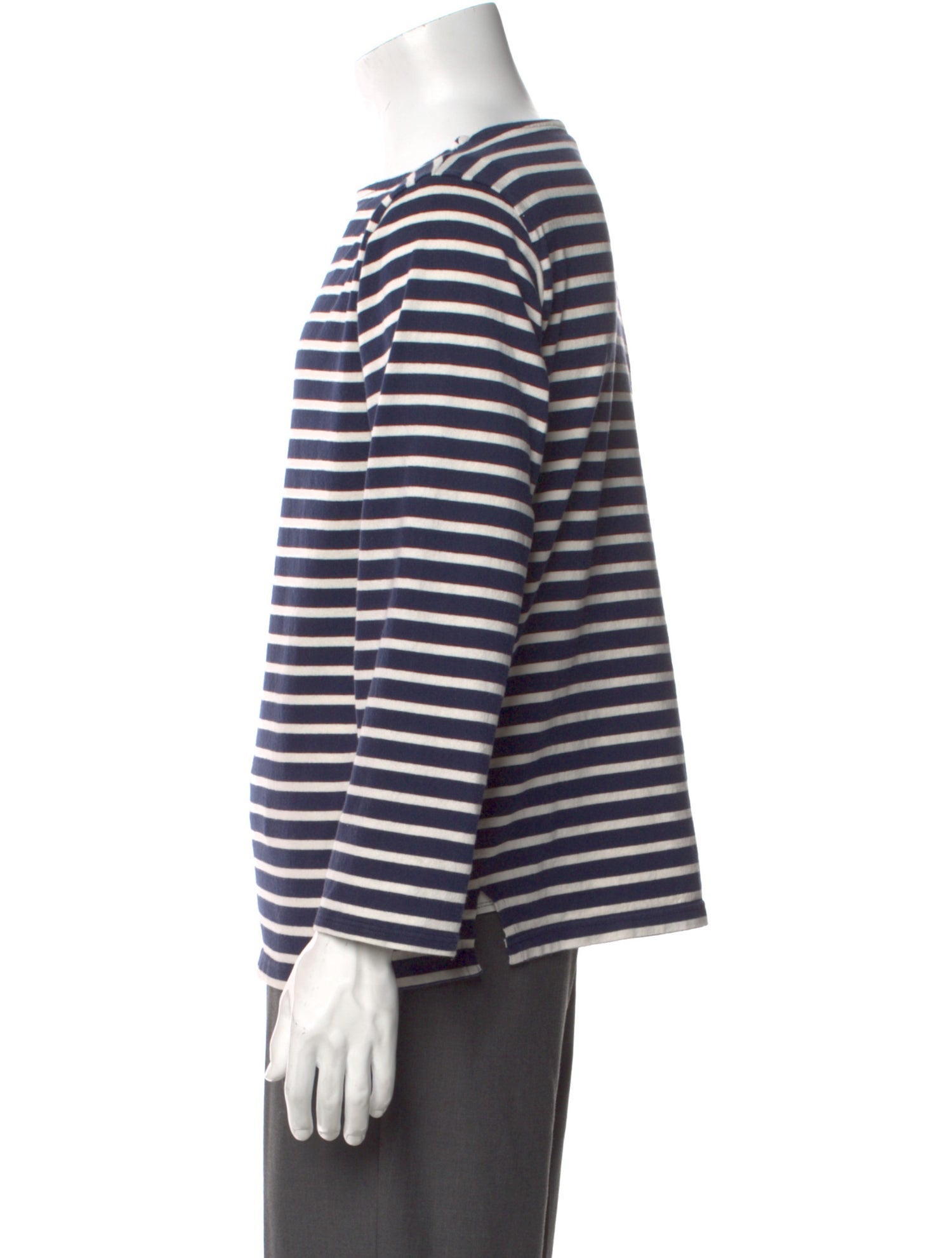 Saint Laurent Striped Crew Neck T-Shirt