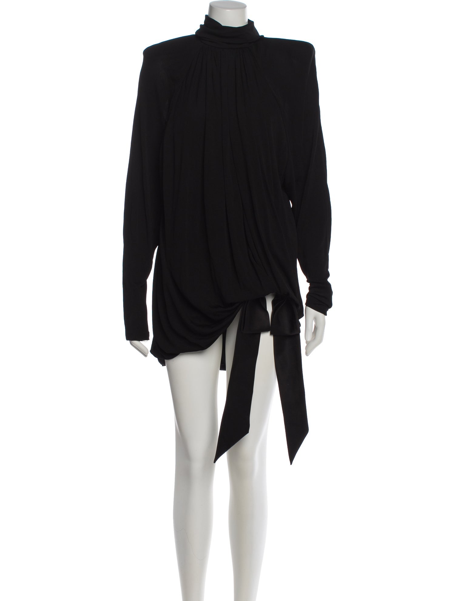 Saint Laurent Turtleneck Mini Dress