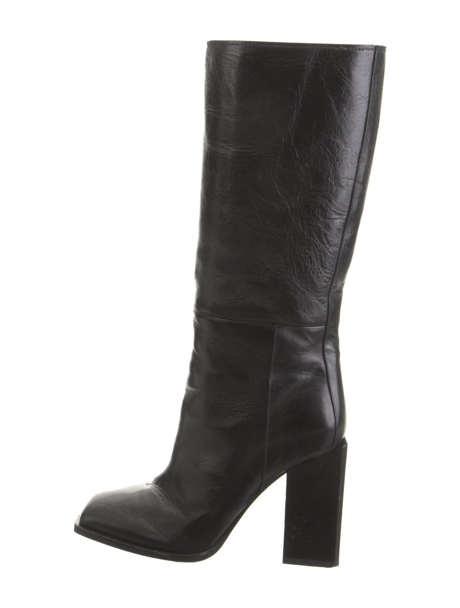 Saint Laurent Leather Riding Boots