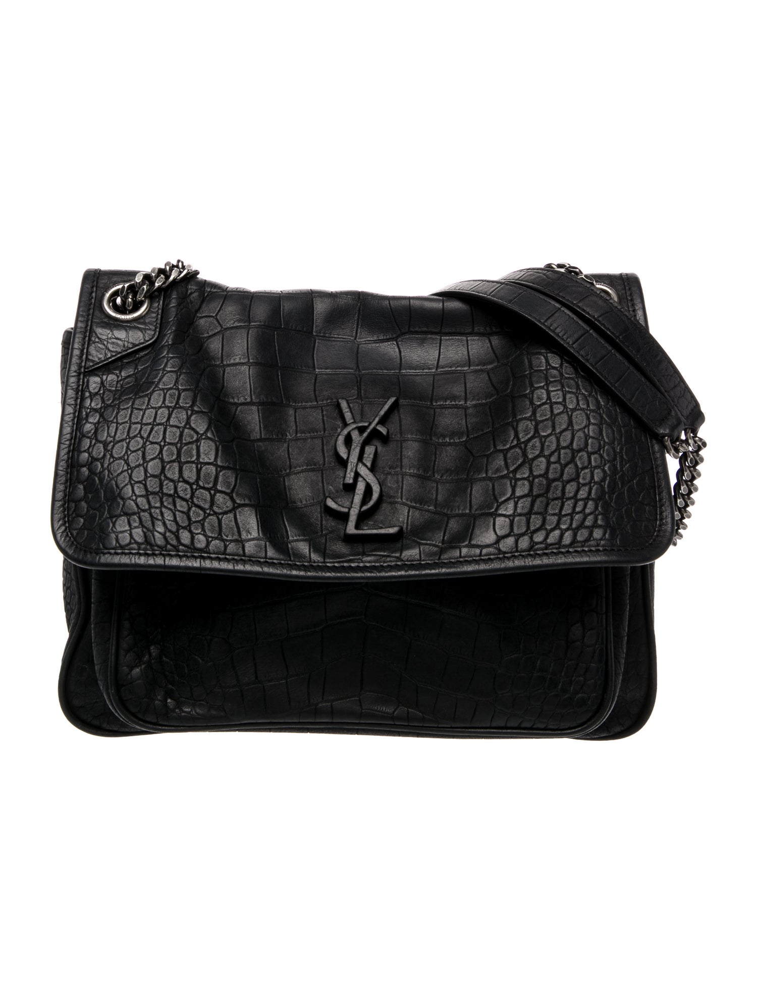 Saint Laurent Embossed Leather Niki