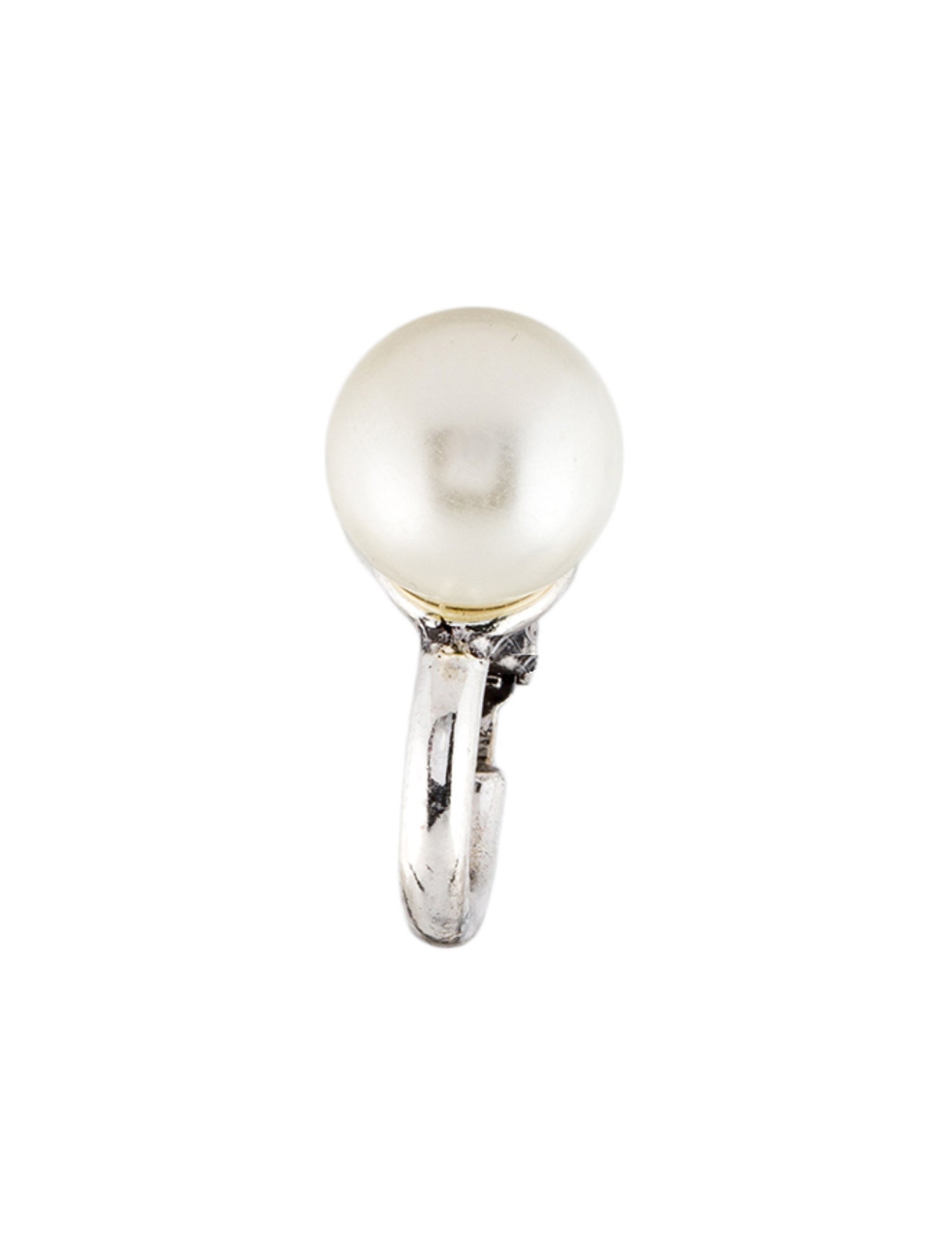 Saint Laurent Faux Pearl Single Earring Ear Cuff