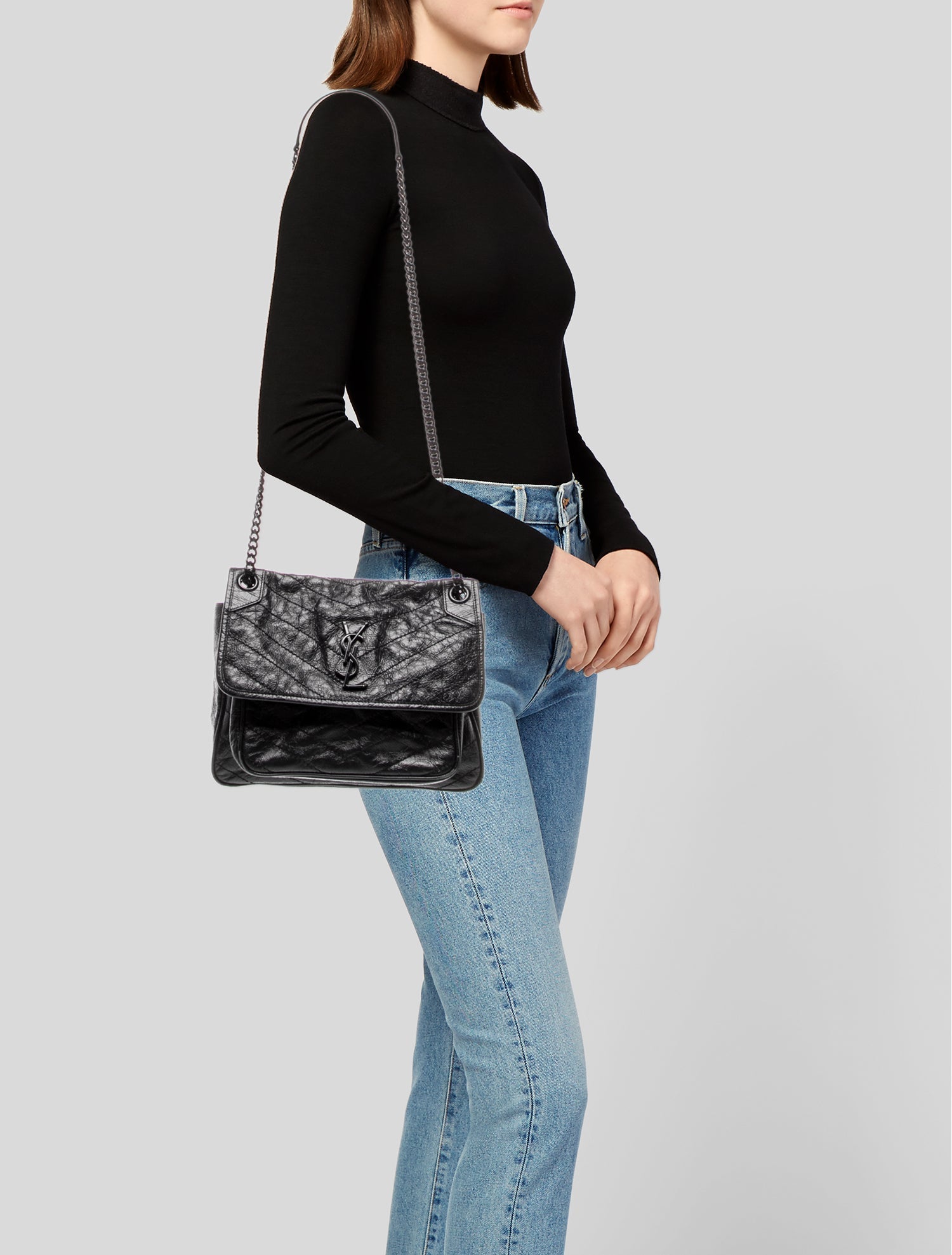 Saint Laurent Leather Niki Medium
