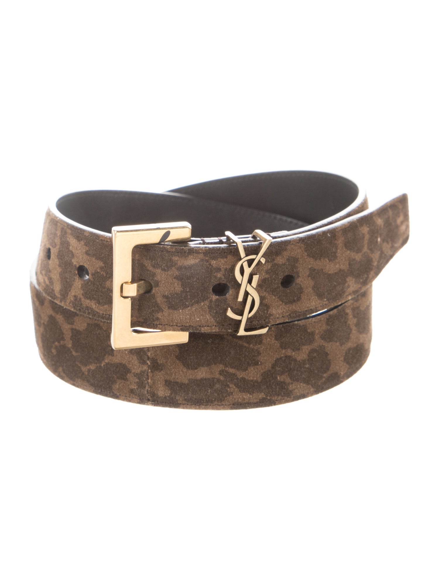 Saint Laurent Suede Belt