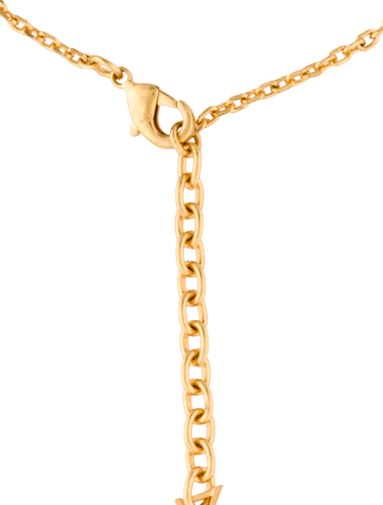 Saint Laurent Logo Charm Anklet