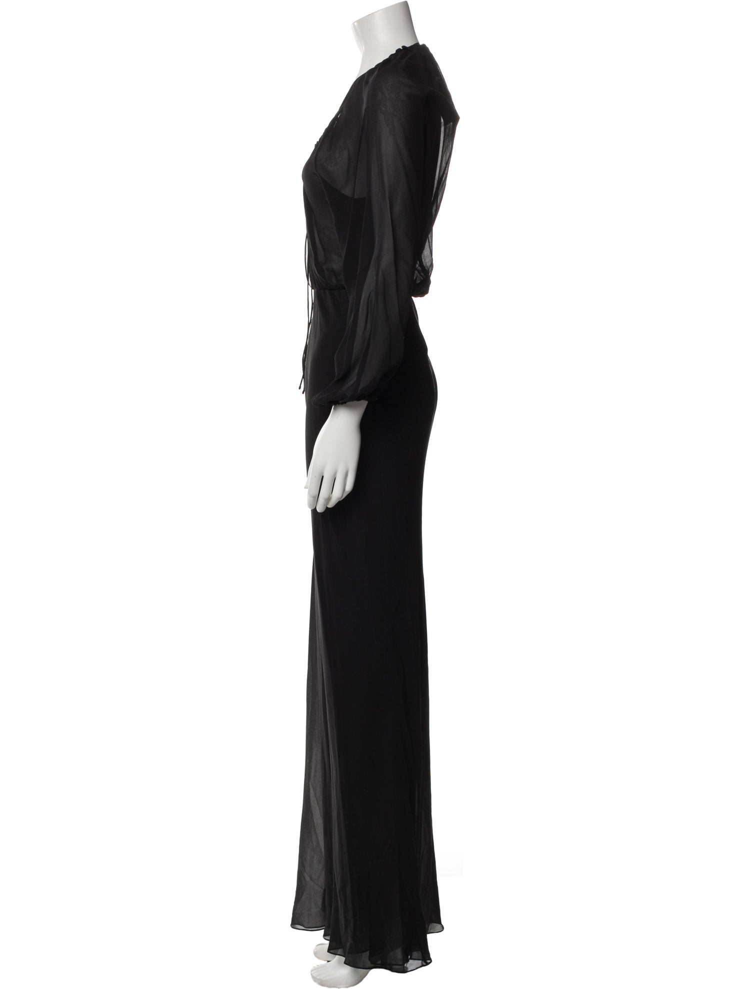 Saint Laurent Silk Long Dress
