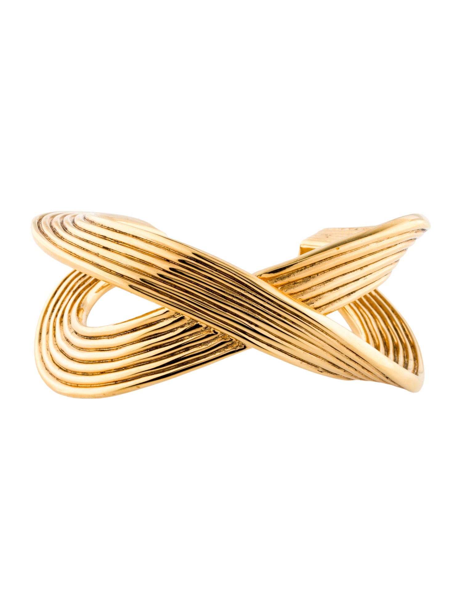 Saint Laurent Twisted Link Cuff Bracelet