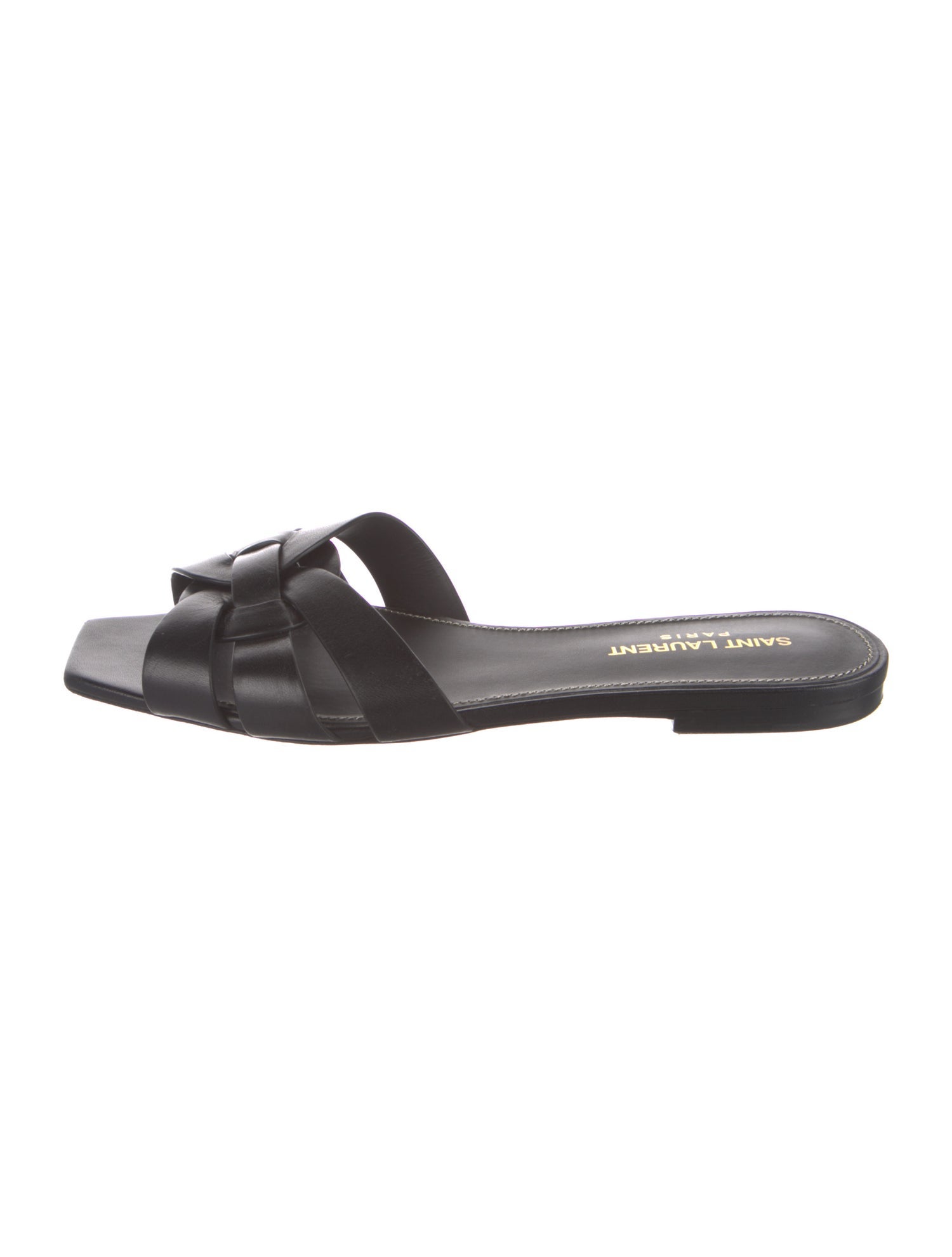 Saint Laurent Leather Slides