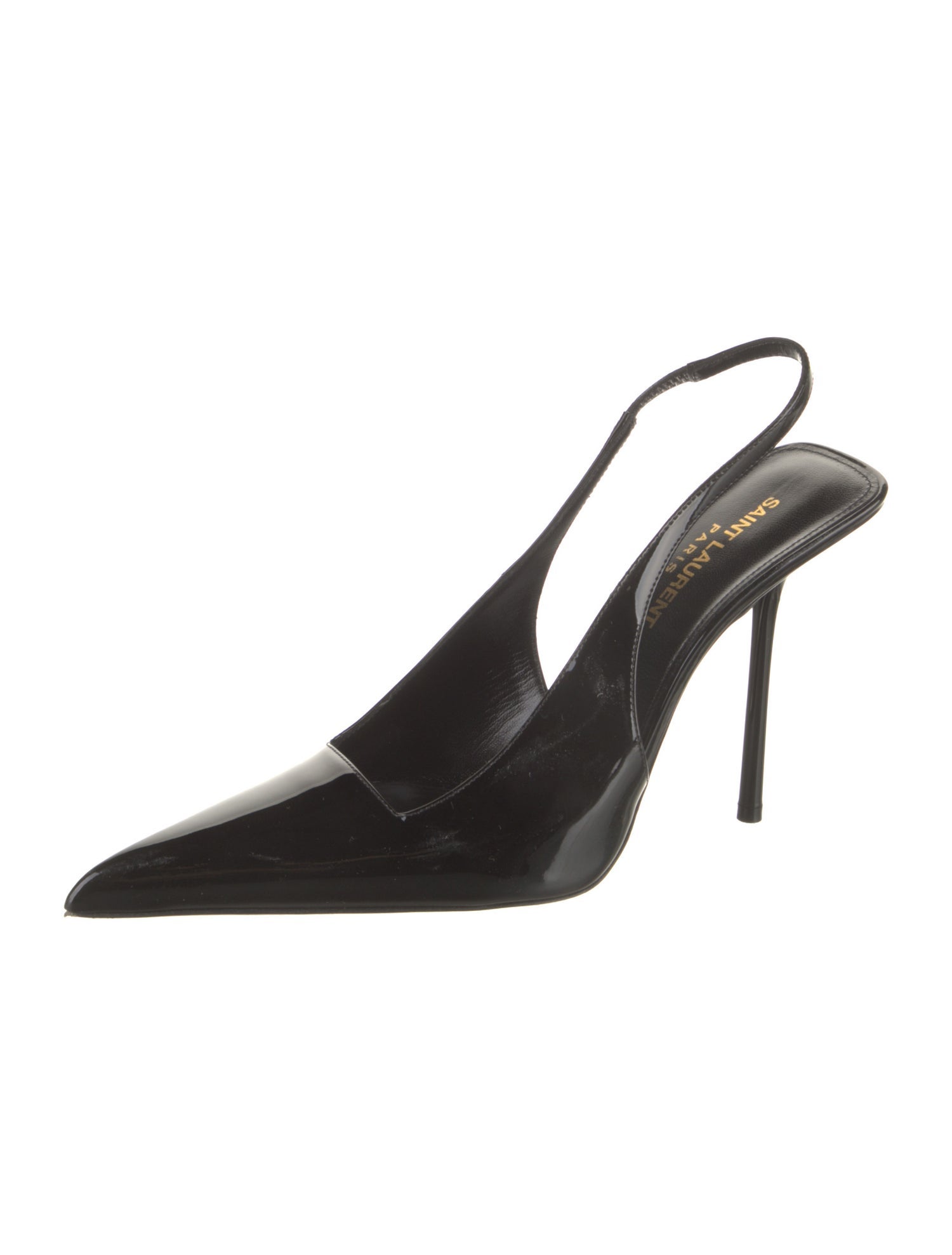 Saint Laurent Patent Leather Slingback Pumps