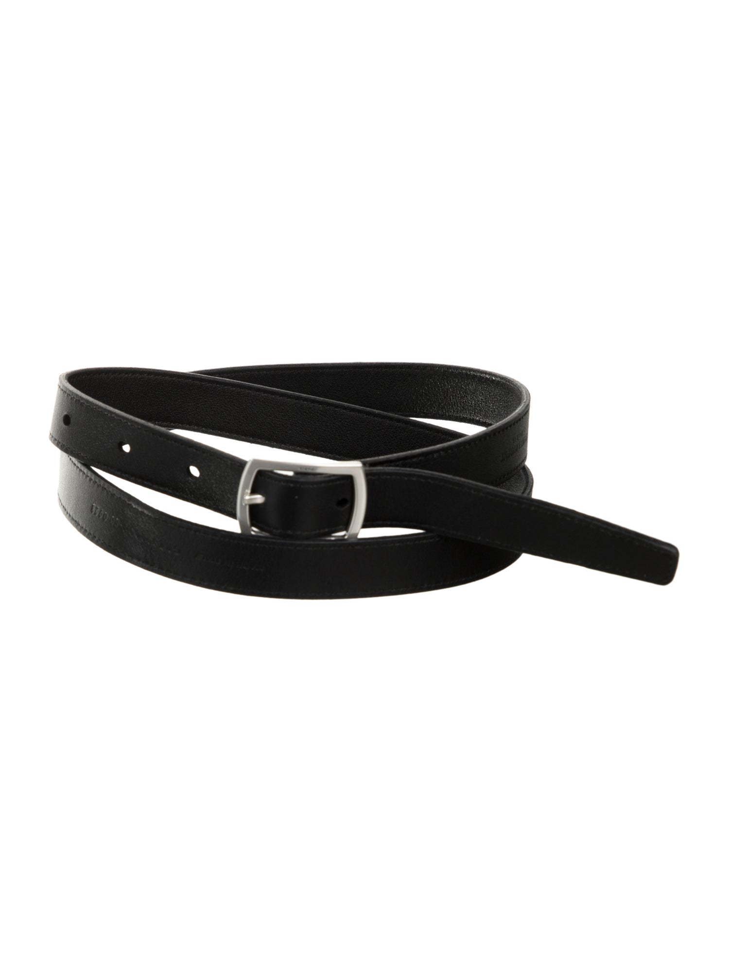 Saint Laurent Skinny Leather Waist Belt