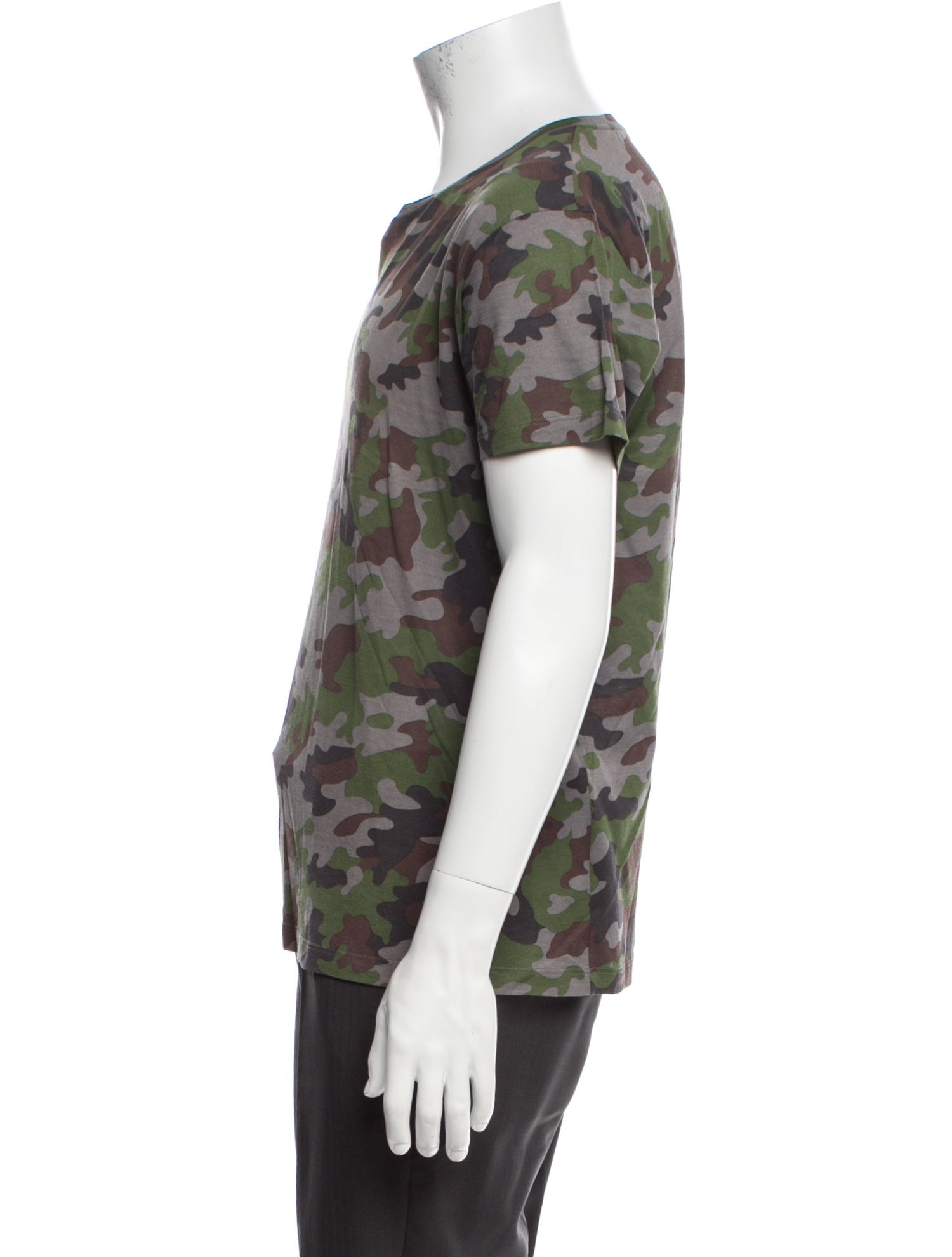 Saint Laurent 2014 Camouflage Print T-Shirt