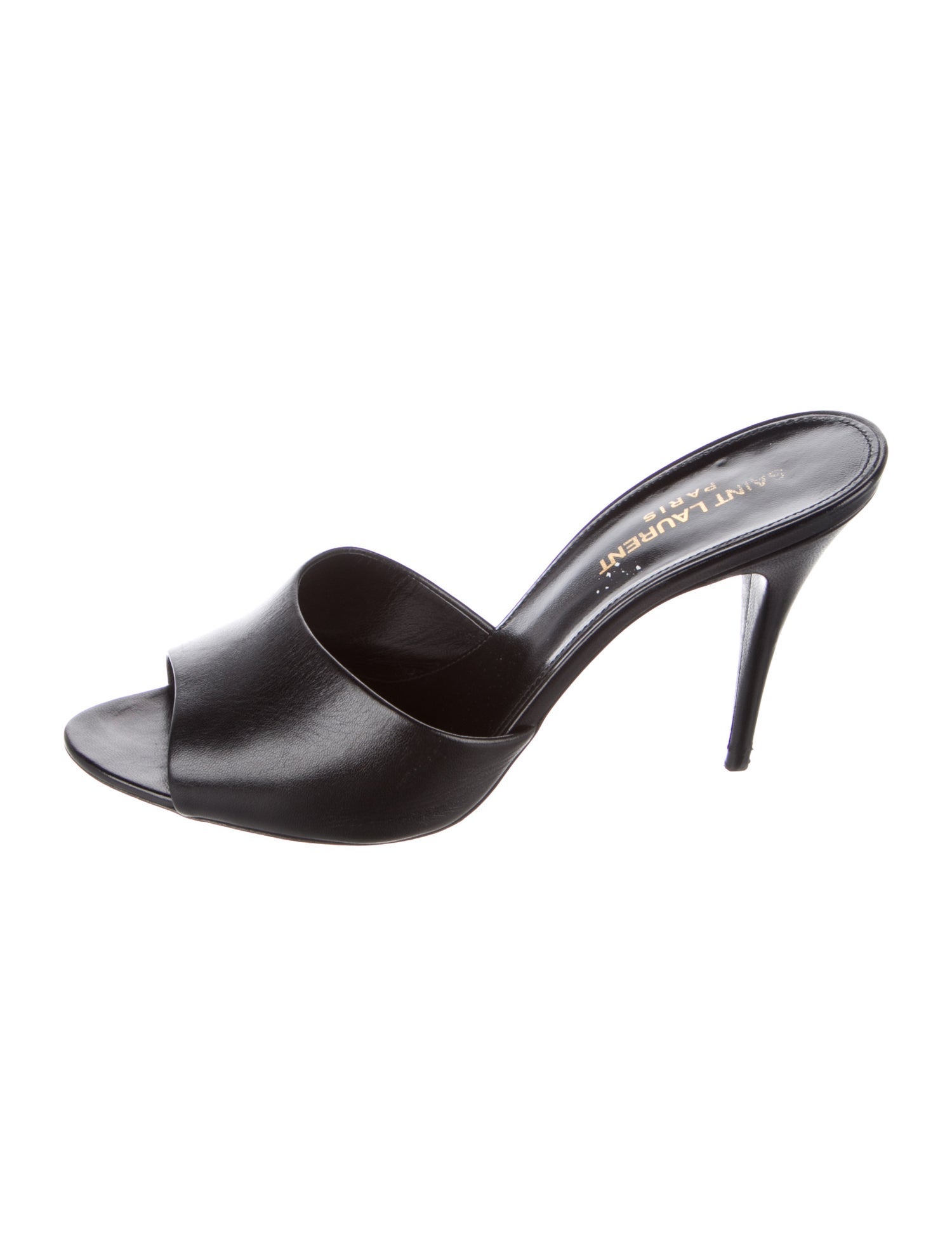 Saint Laurent Leather Slides