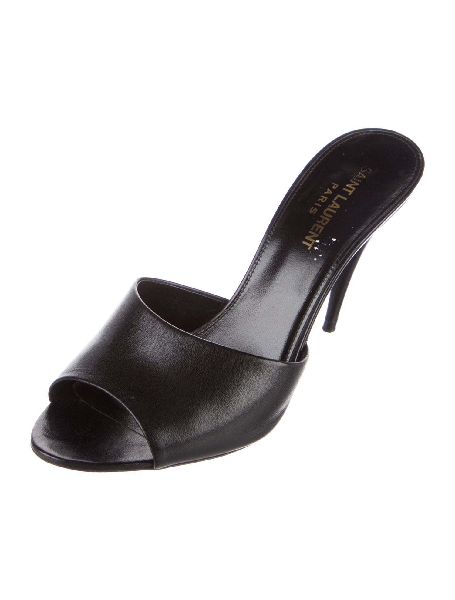 Saint Laurent Leather Slides