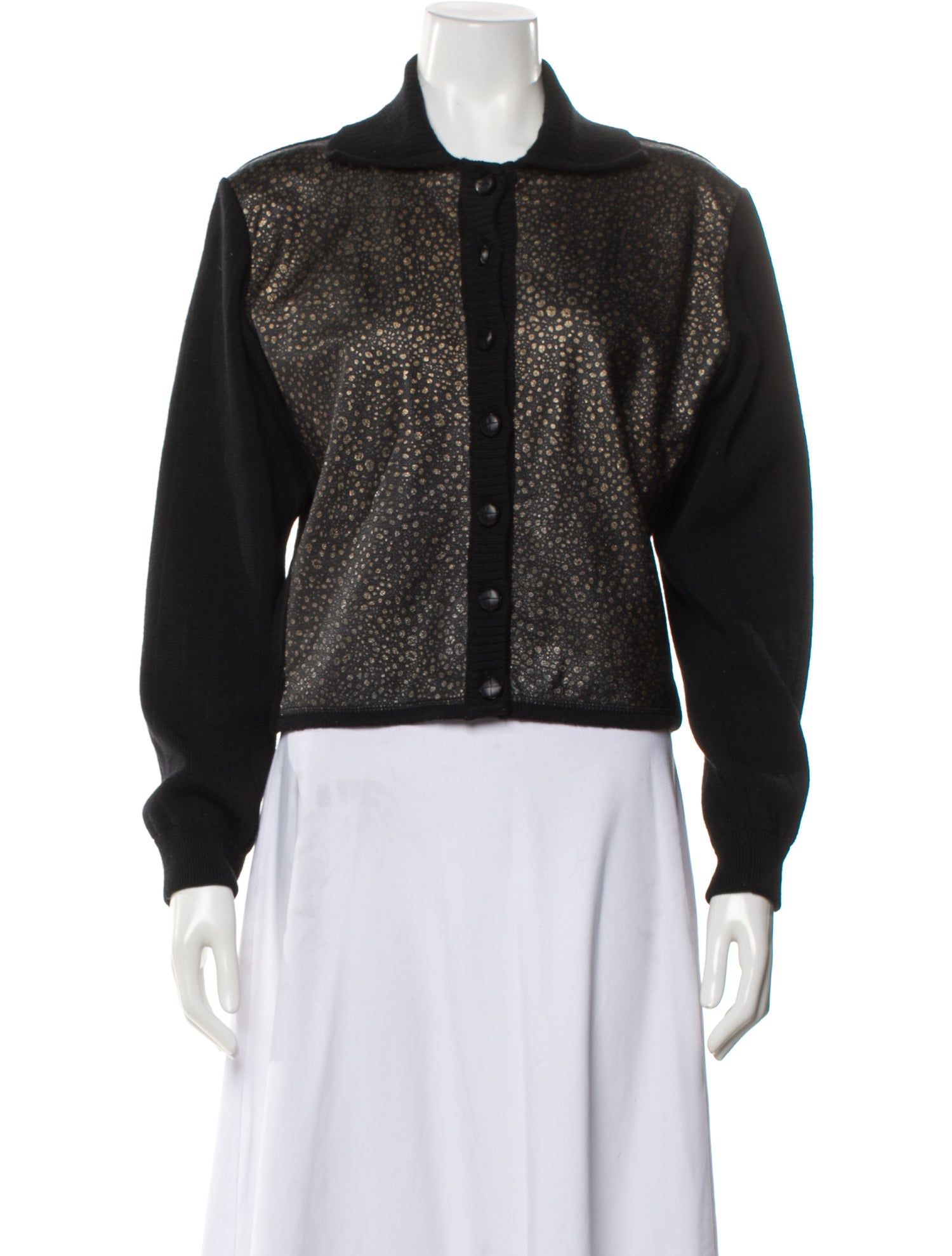 Saint Laurent Wool Mock Neck Sweater