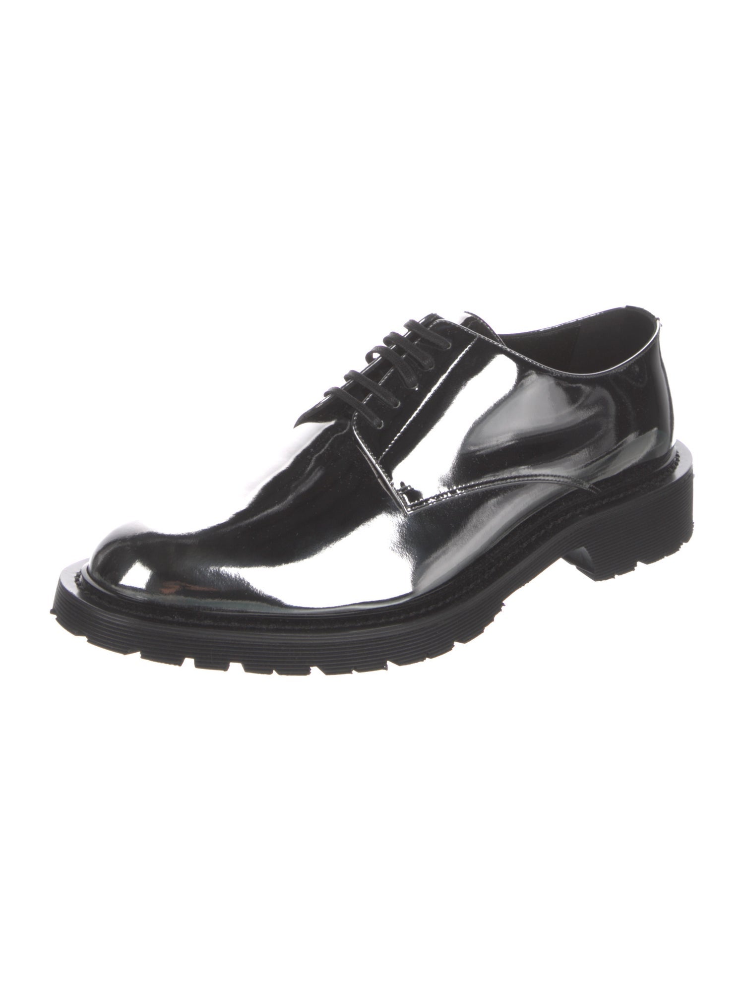 Saint Laurent Patent Leather Derby Shoes