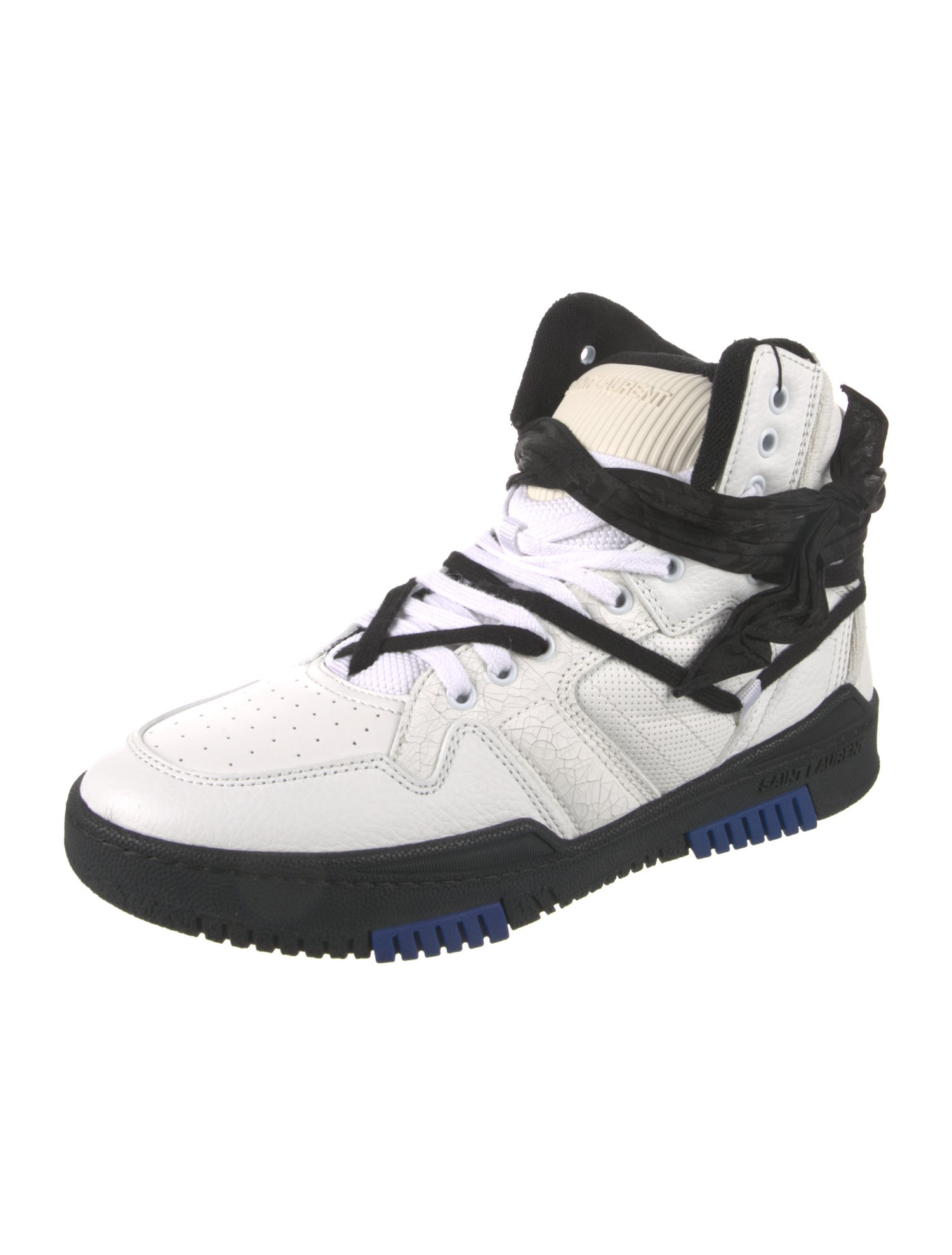 Saint Laurent Leather Printed Sneakers