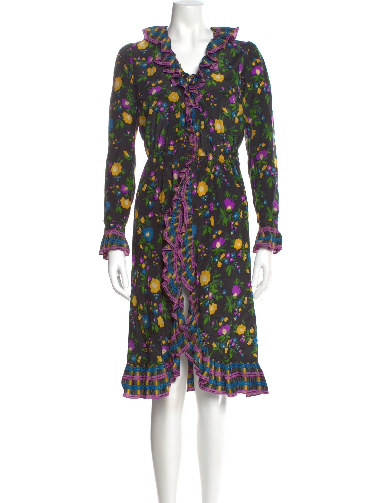 Yves Saint Laurent Rive Gauche Vintage Knee-Length Dress