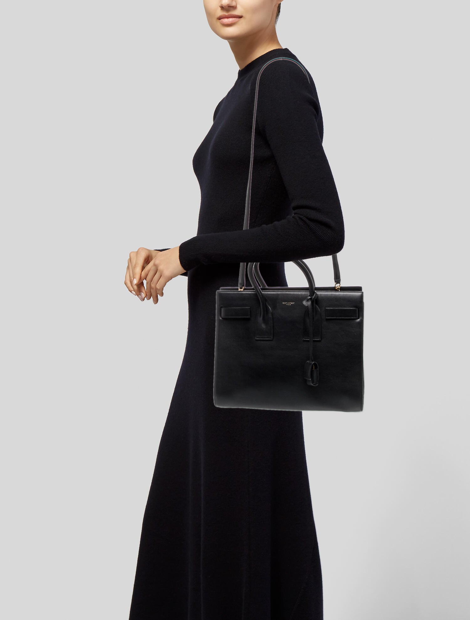 Saint Laurent Leather Sac De Jour Small