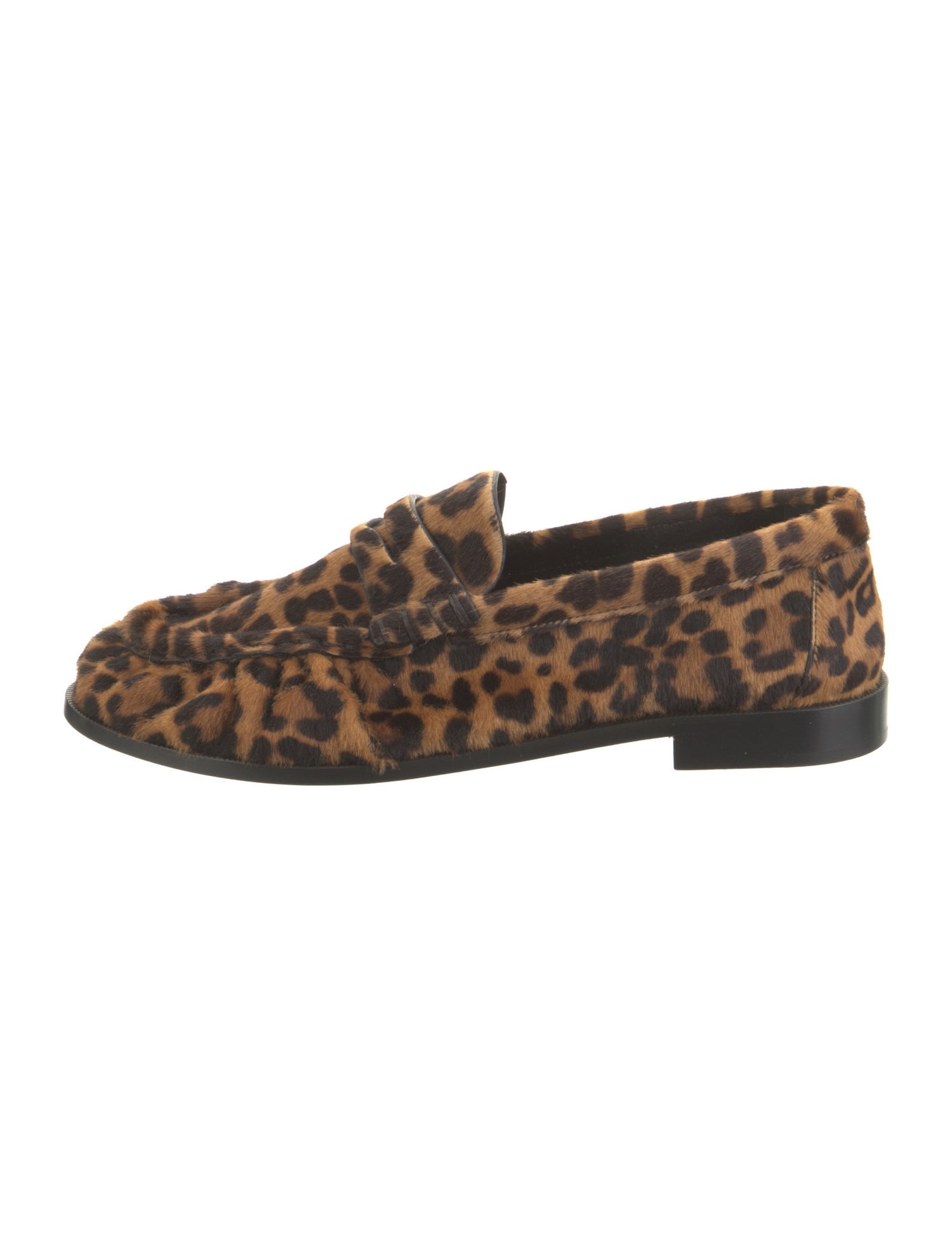 Saint Laurent Ponyhair Animal Print Loafers