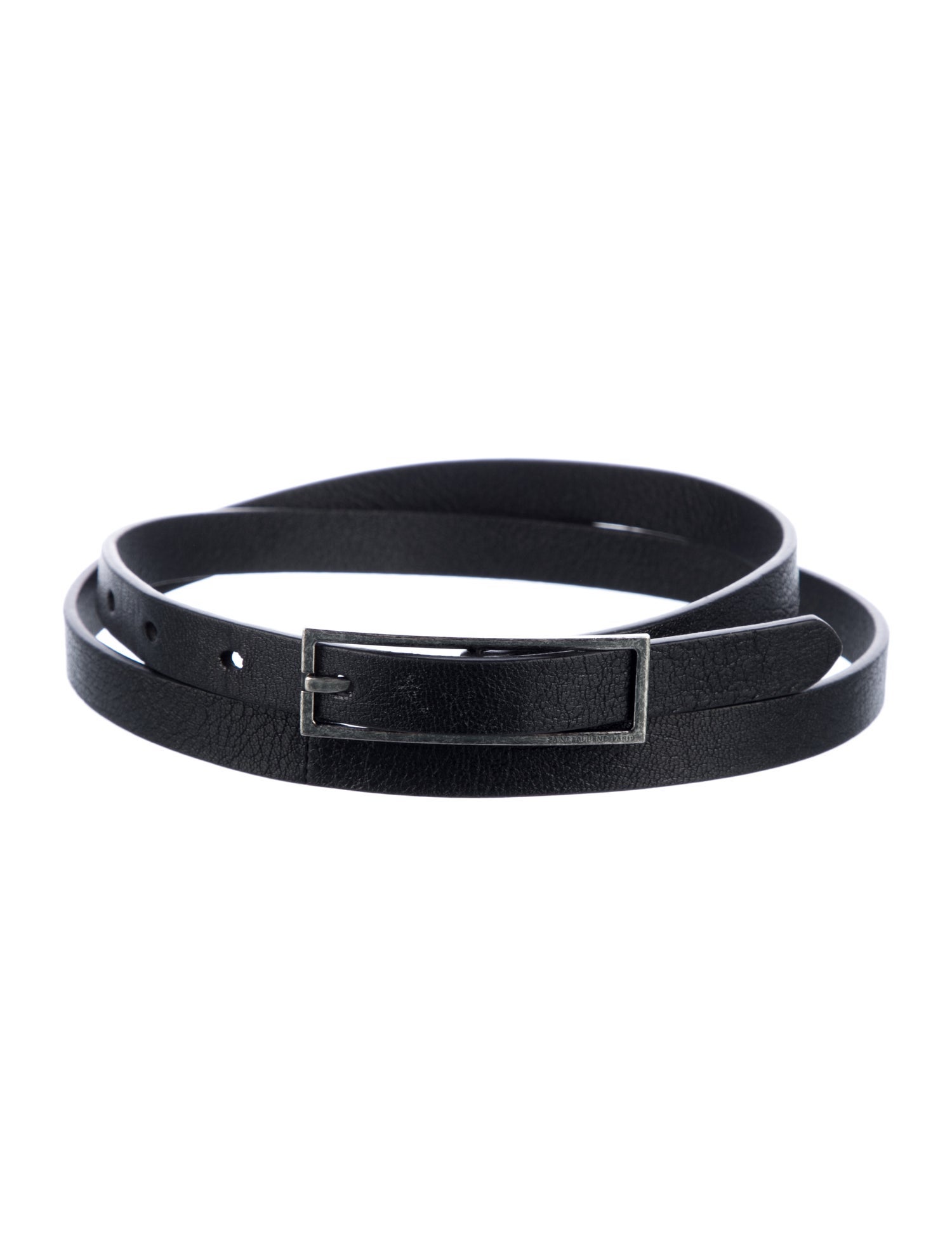 Saint Laurent Skinny Leather Waist Belt