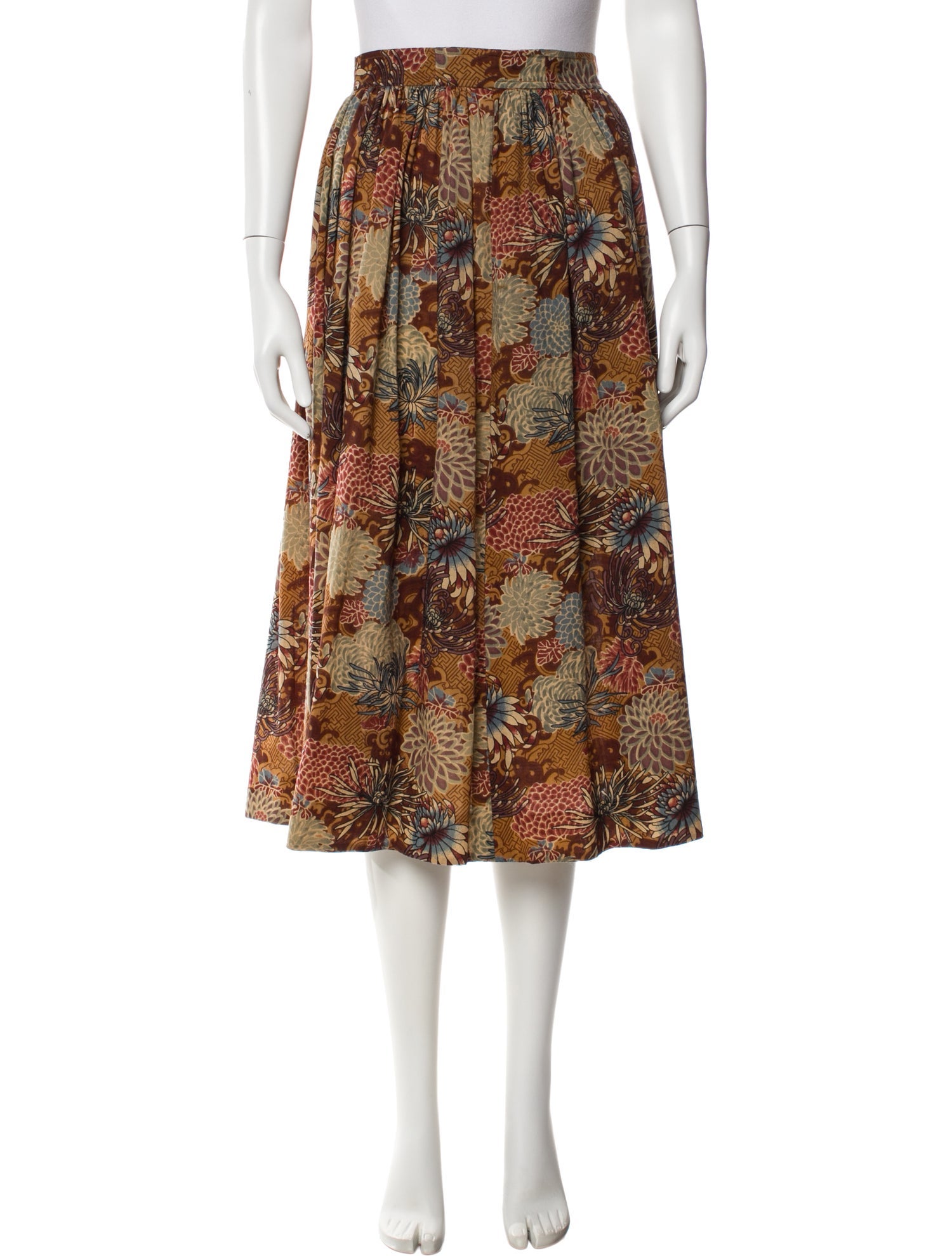 Yves Saint Laurent Rive Gauche Vintage Midi Length Skirt