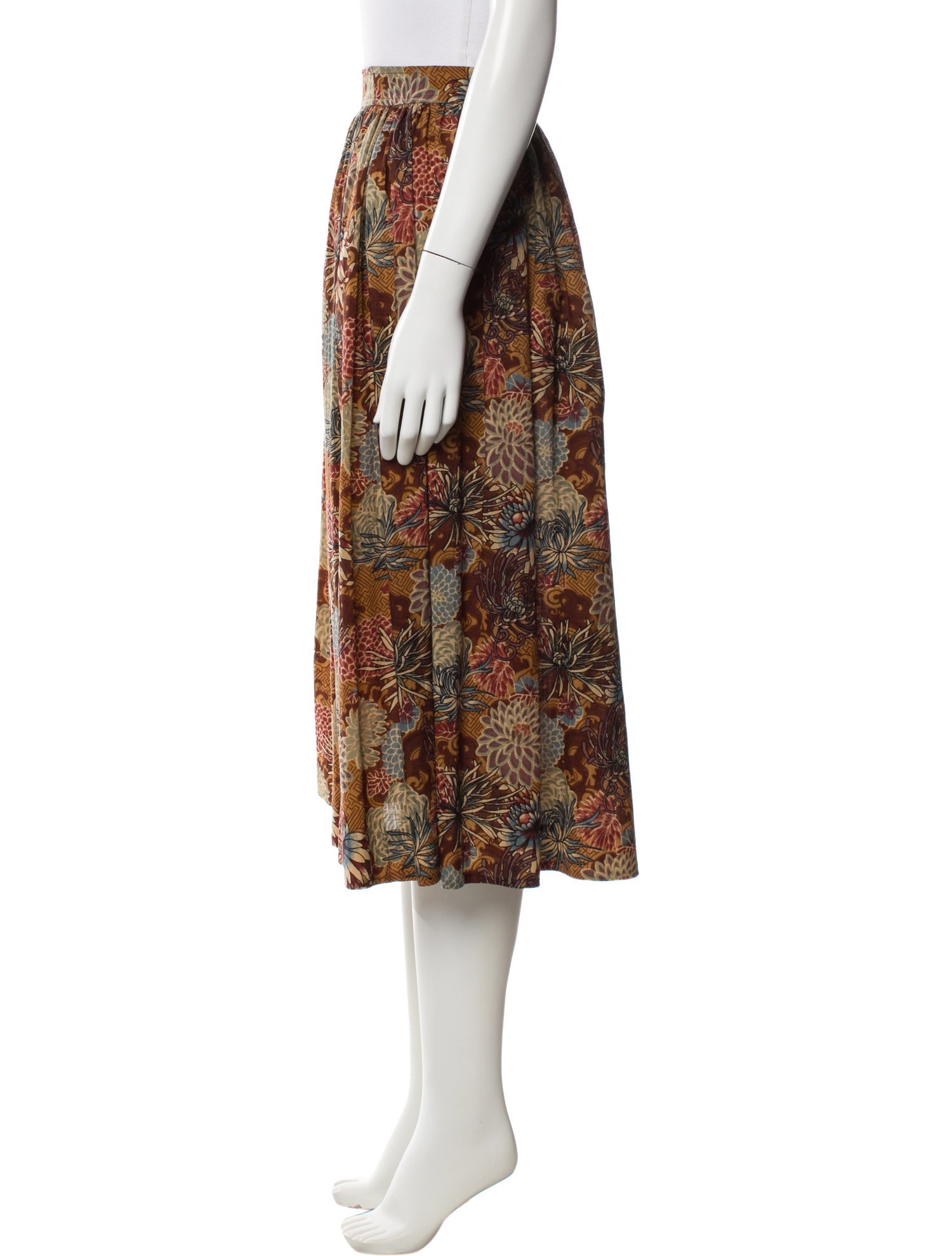 Yves Saint Laurent Rive Gauche Vintage Midi Length Skirt